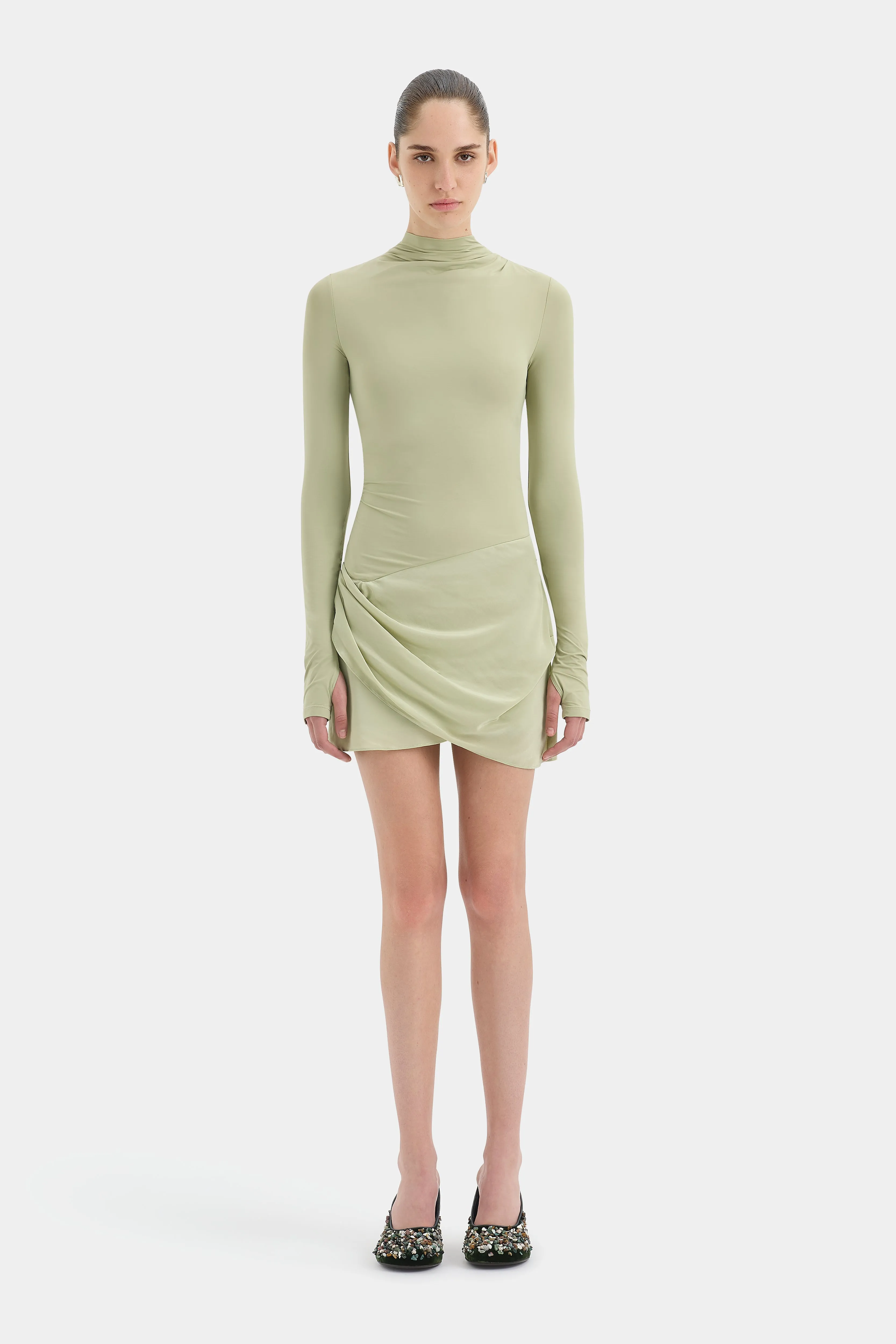 Milesi Drape Mini Dress sold by SIR the label