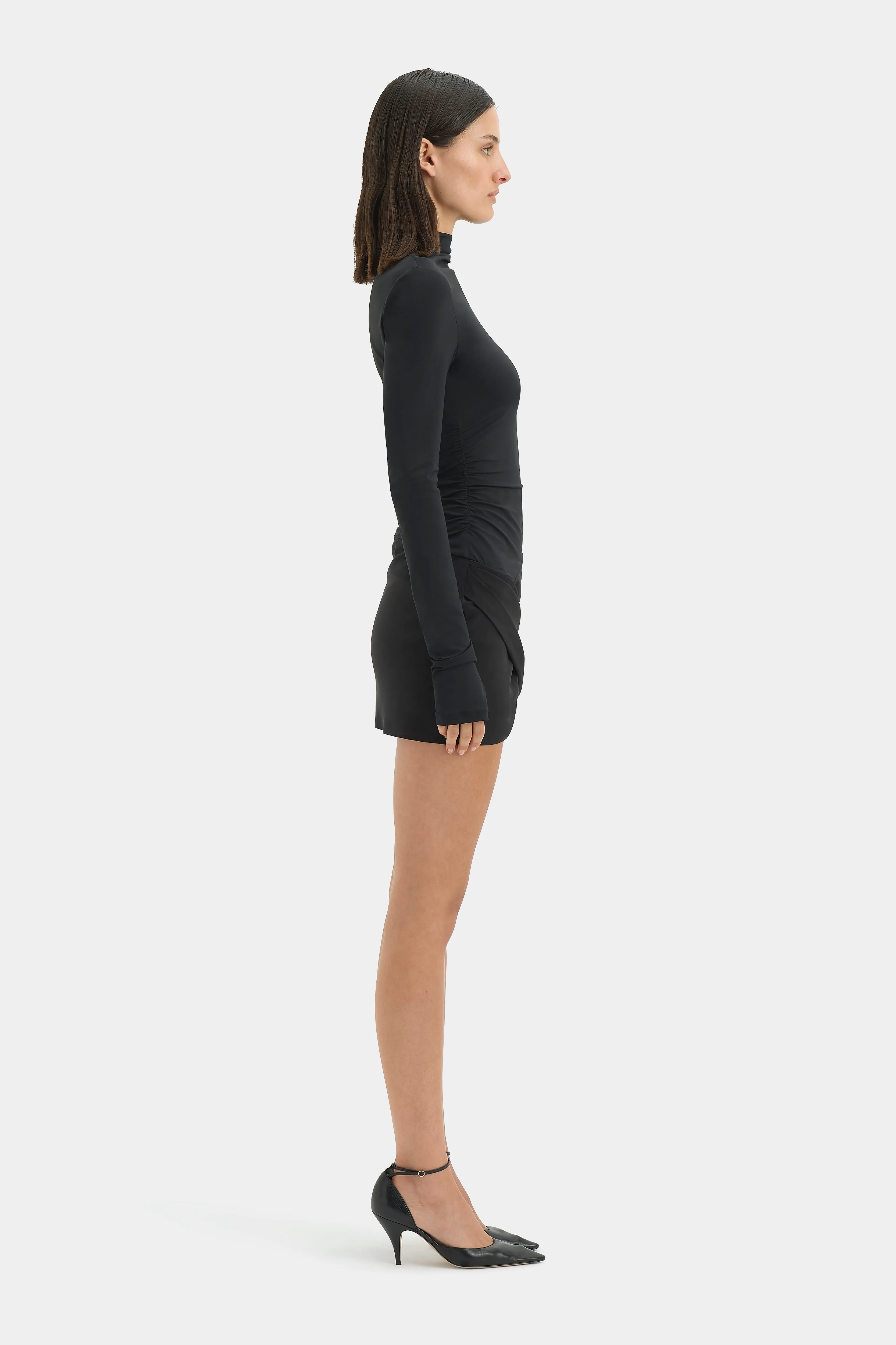 Milesi Drape Mini Dress sold by SIR the label product image thumbnail 4