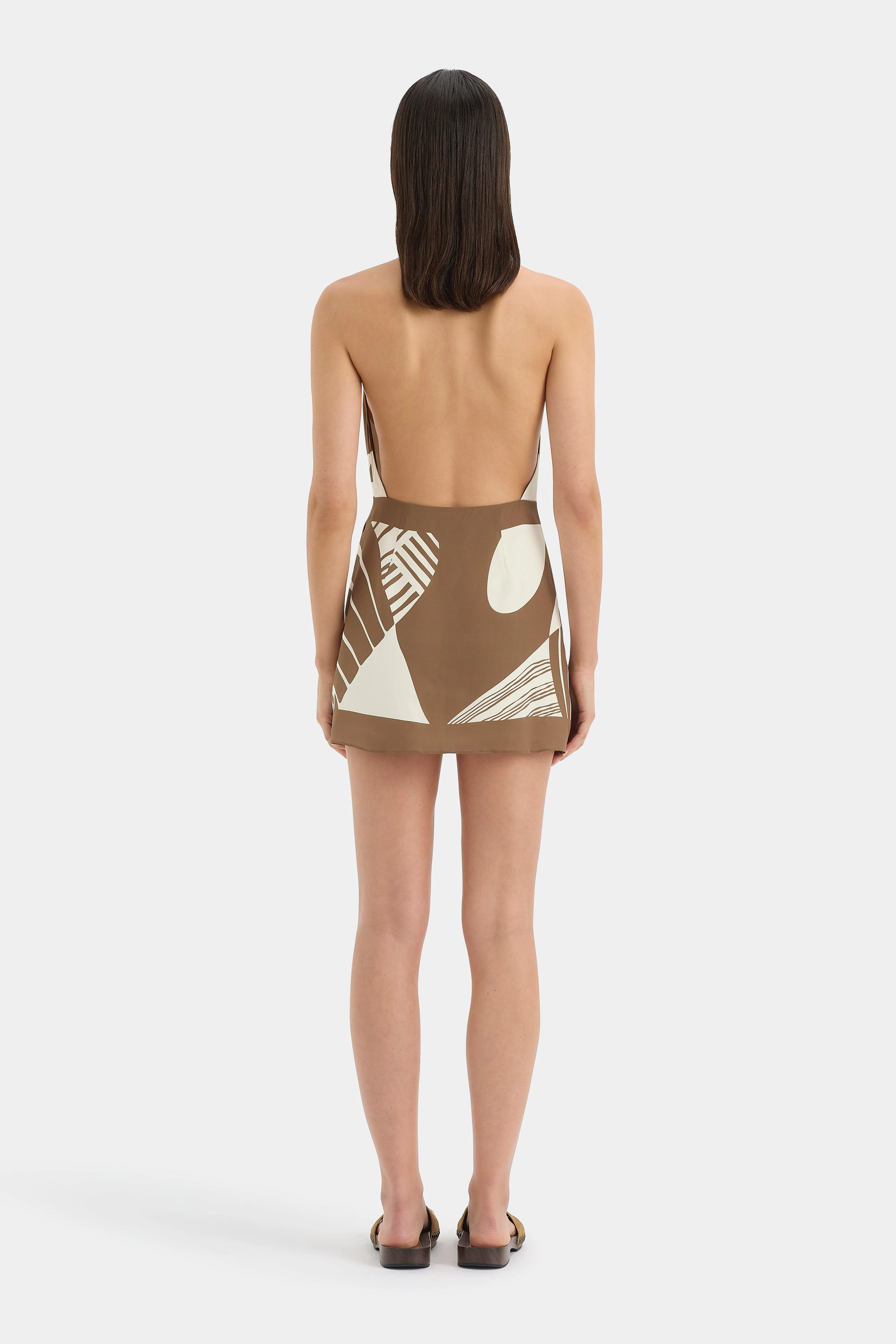 Almara Wrap Halter Mini Dress sold by SIR the label product image thumbnail 2