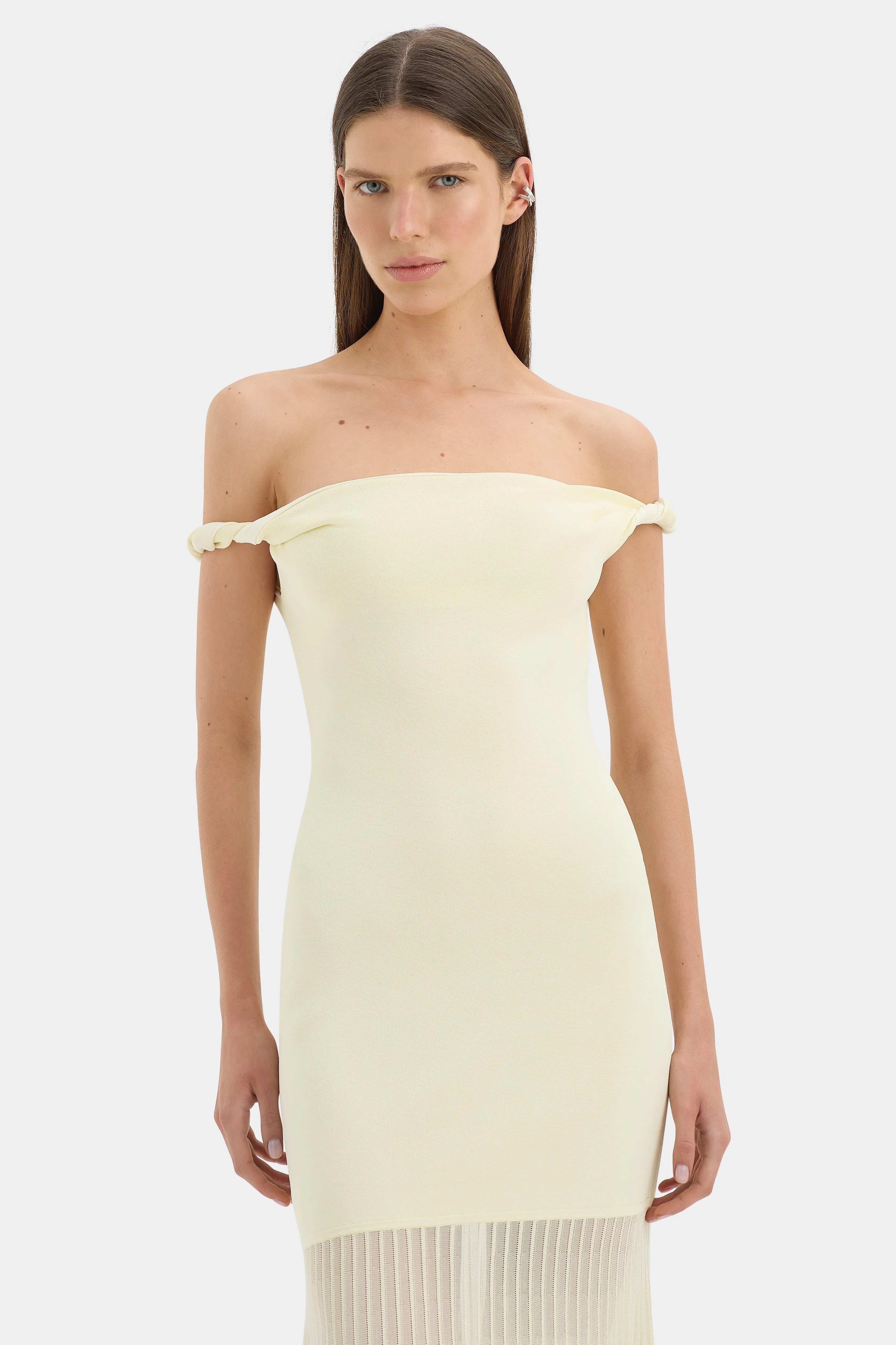 Elia Off Shoulder Twist Dress sold by SIR the label product image thumbnail 4