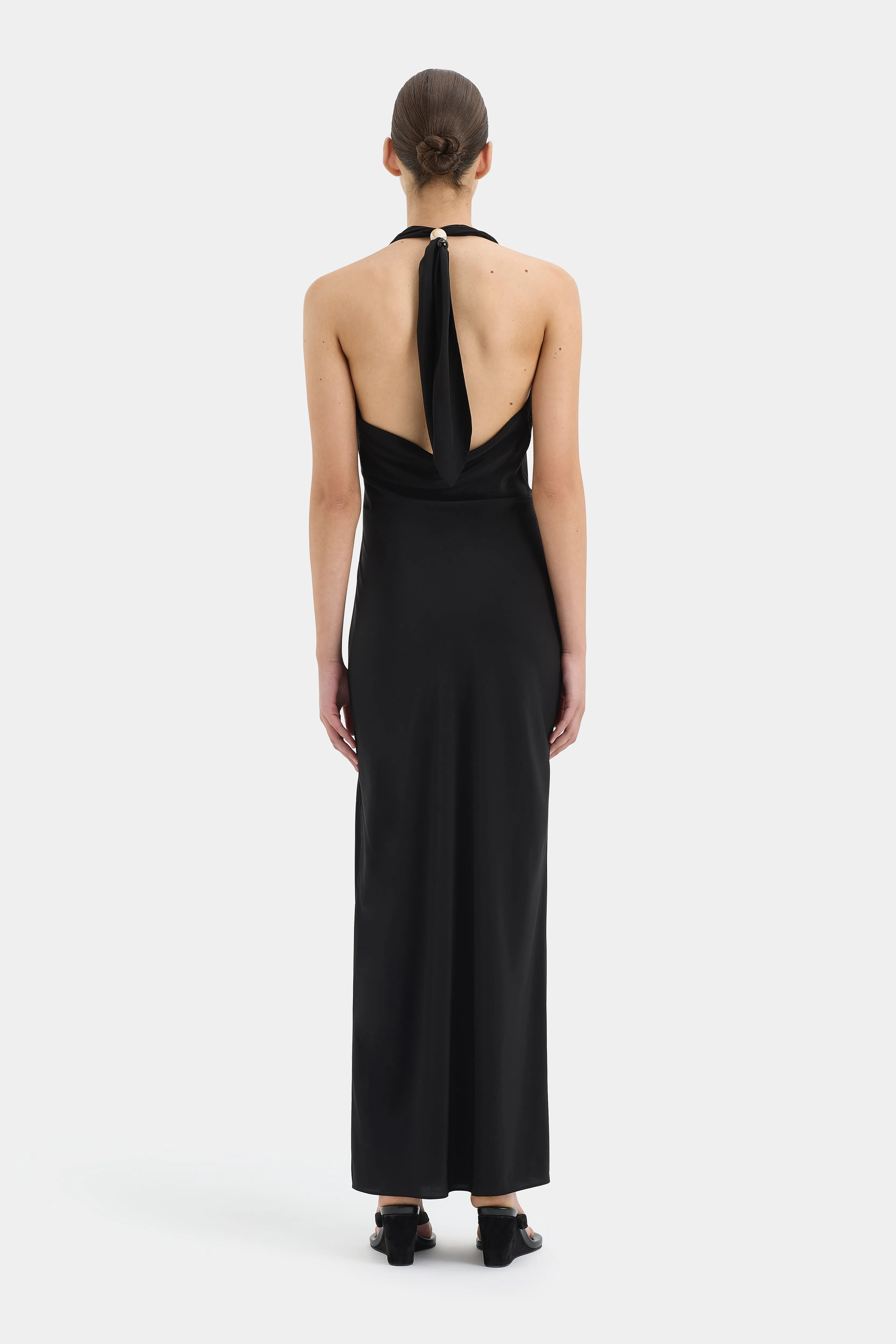 Rioja Halter Scarf Maxi Dress sold by SIR the label product image thumbnail 4
