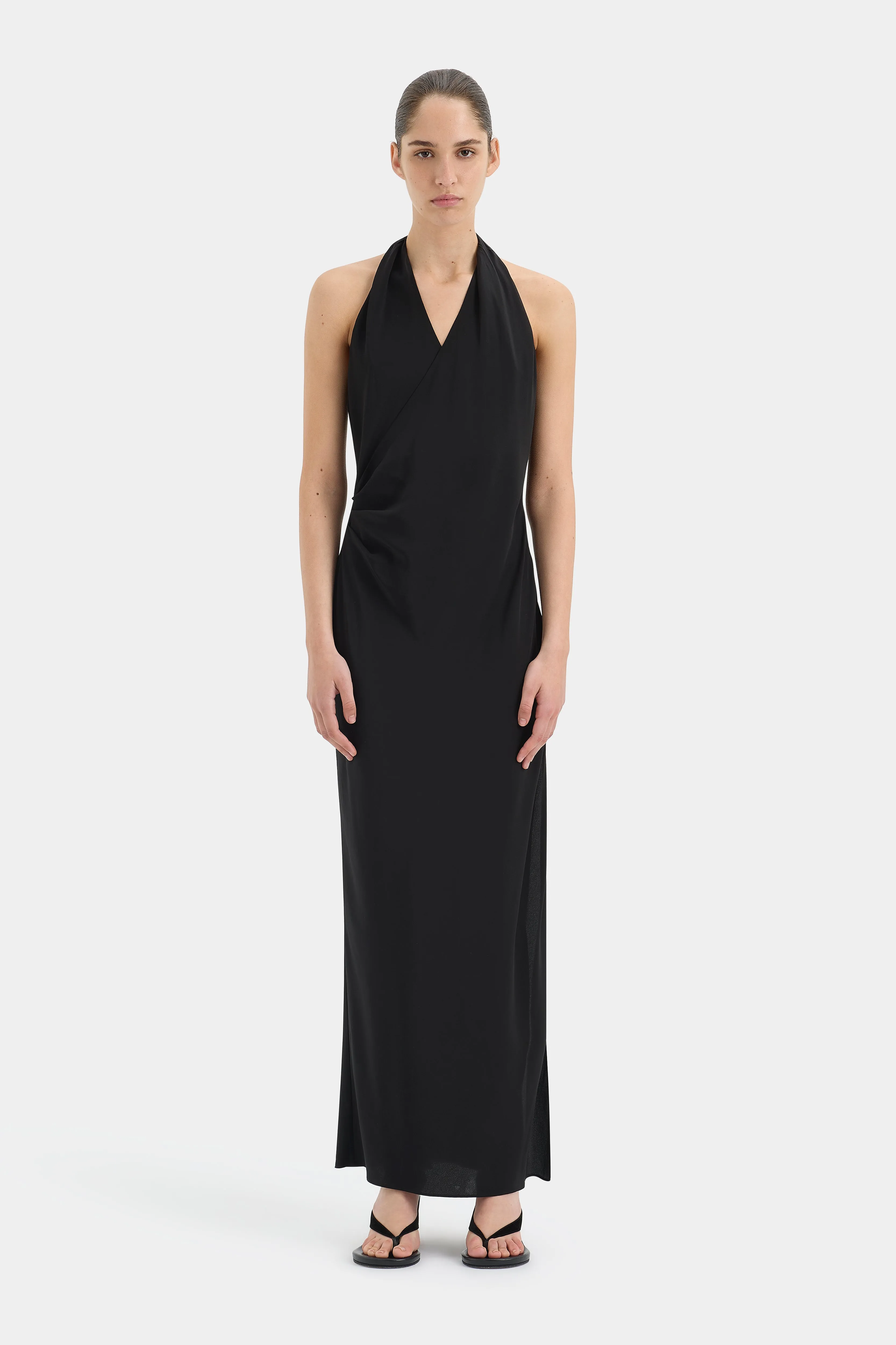 Rioja Halter Scarf Maxi Dress sold by SIR the label product image thumbnail 2