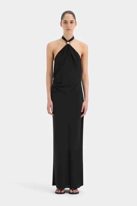 Rioja Halter Scarf Maxi Dress sold by SIR the label