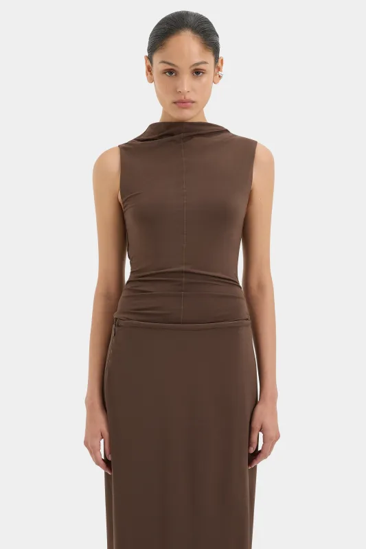 Matheo Draped Tank sold by SIR the label