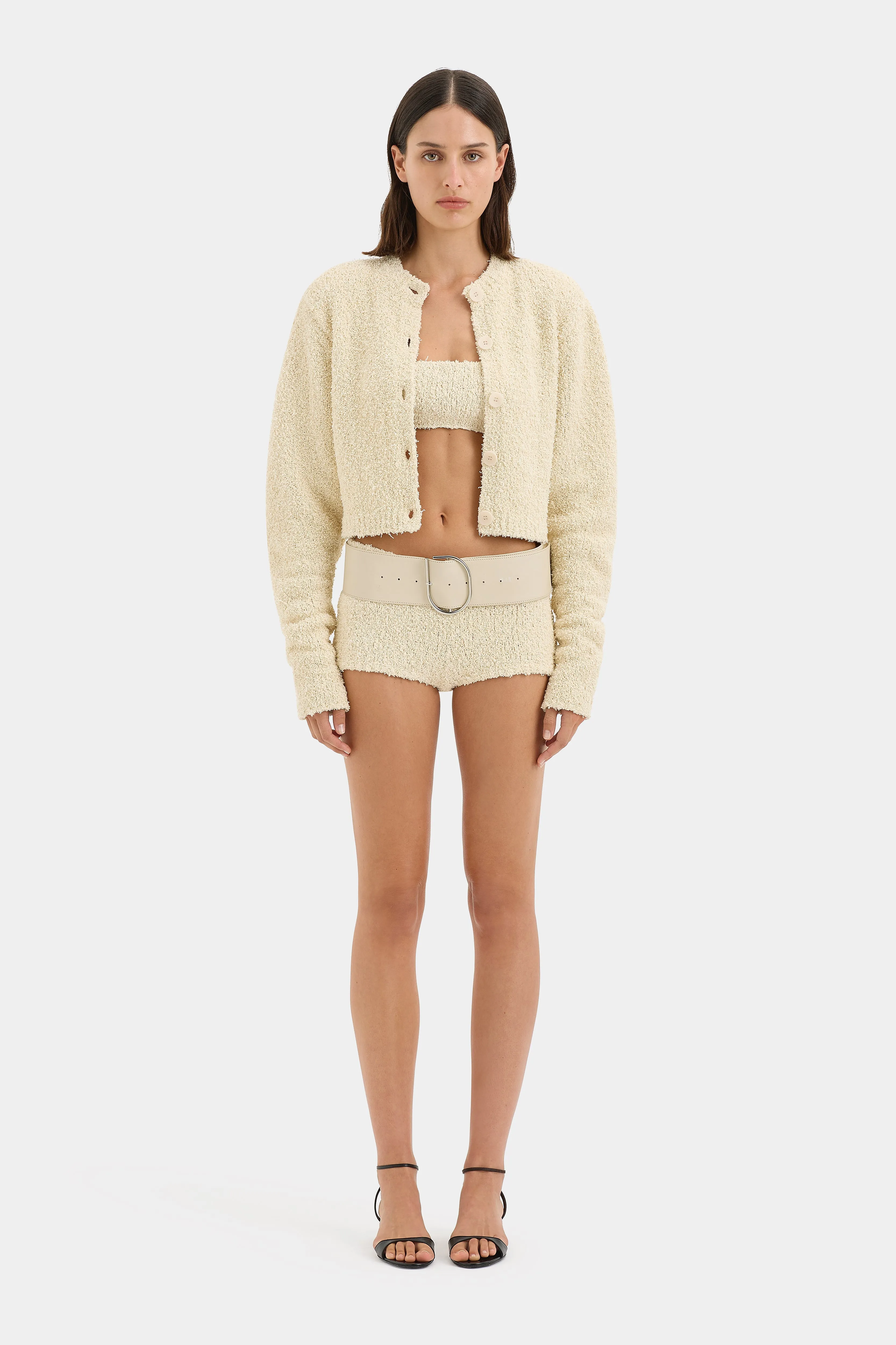 Rocco Wide Leather Belt sold by SIR the label product image thumbnail 3