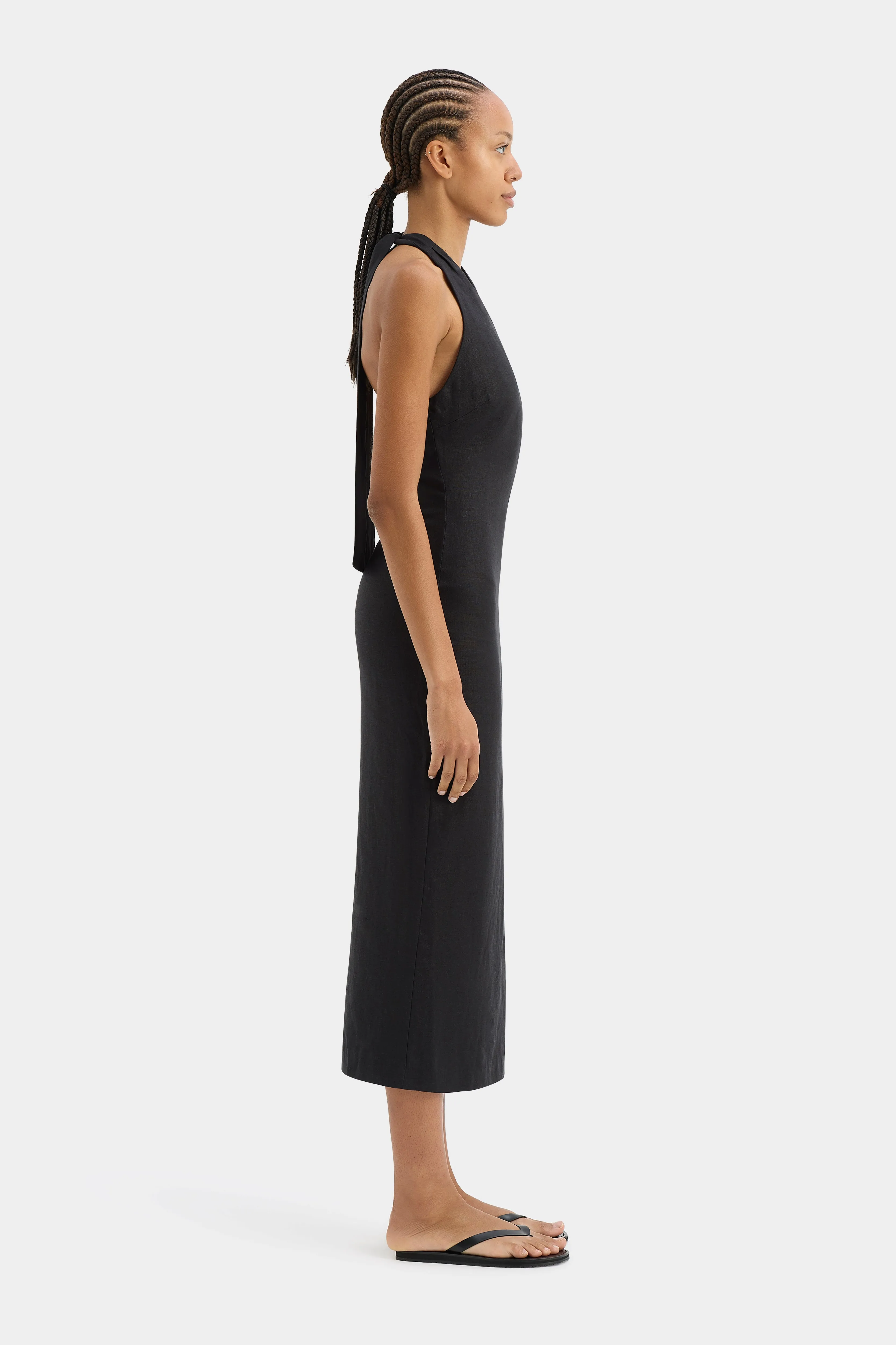 Iris Halter Midi Dress sold by SIR the label product image thumbnail 3