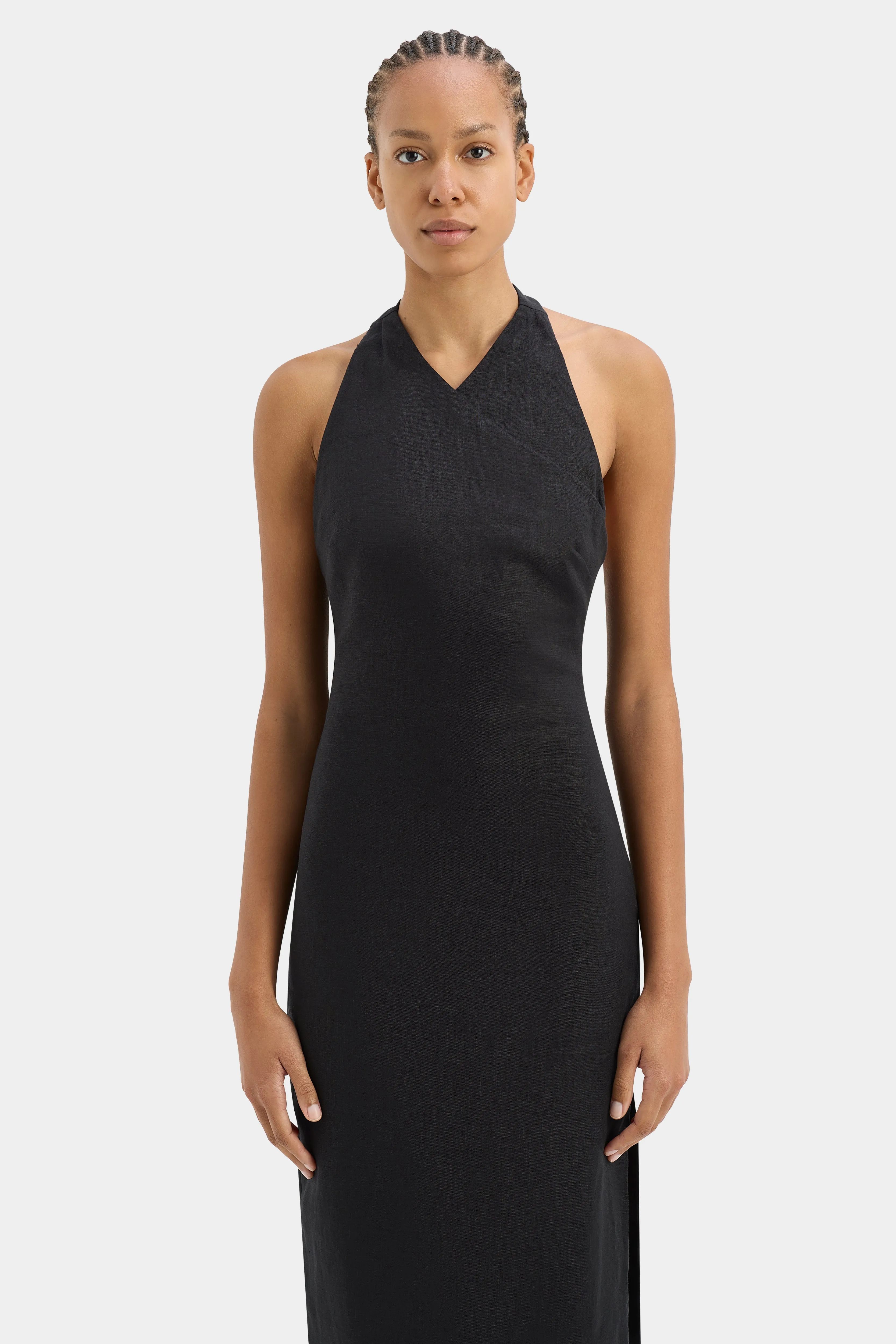 Iris Halter Midi Dress sold by SIR the label product image thumbnail 4