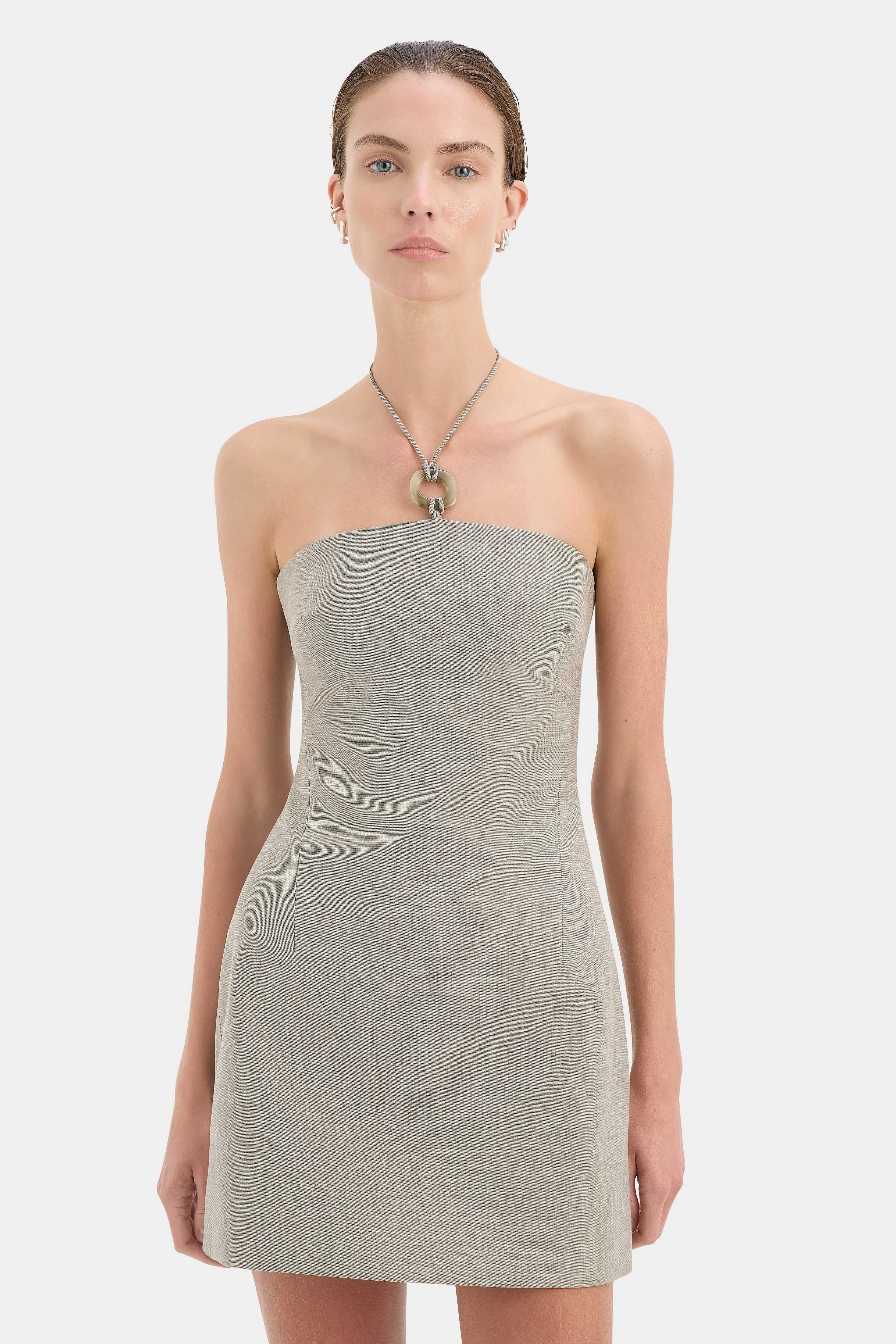Solene Halter Mini Dress sold by SIR the label product image thumbnail 5