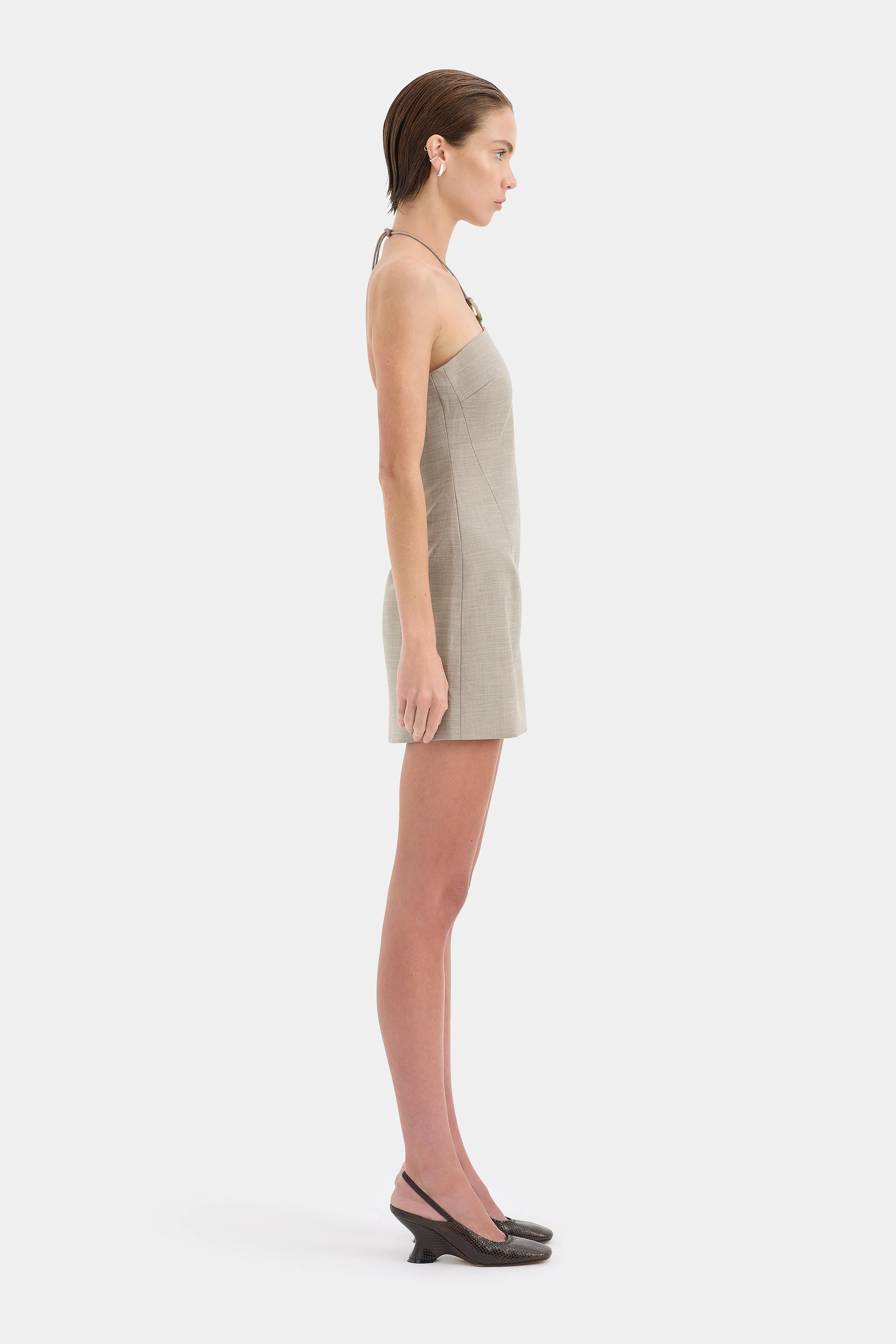 Solene Halter Mini Dress sold by SIR the label product image thumbnail 3