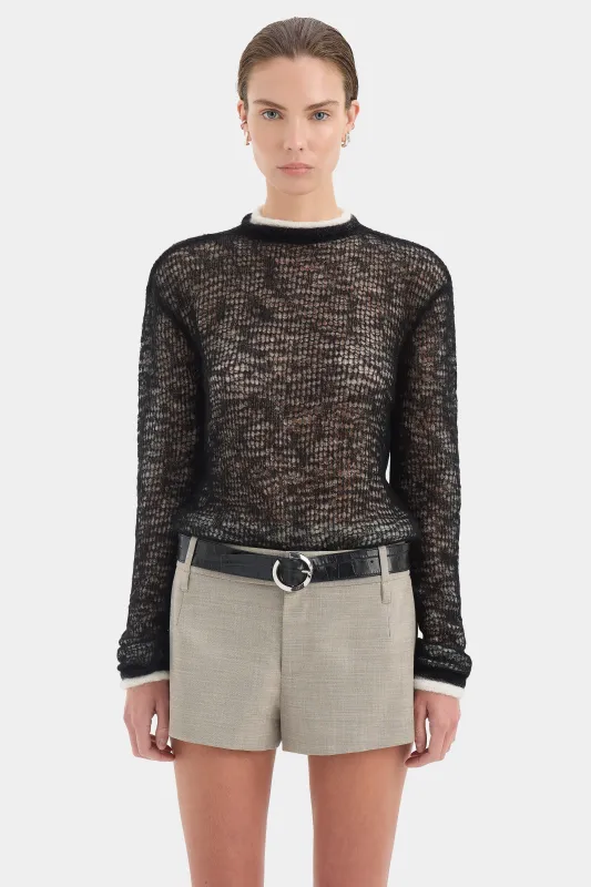 Penelope Layered Knit Top sold by SIR the label