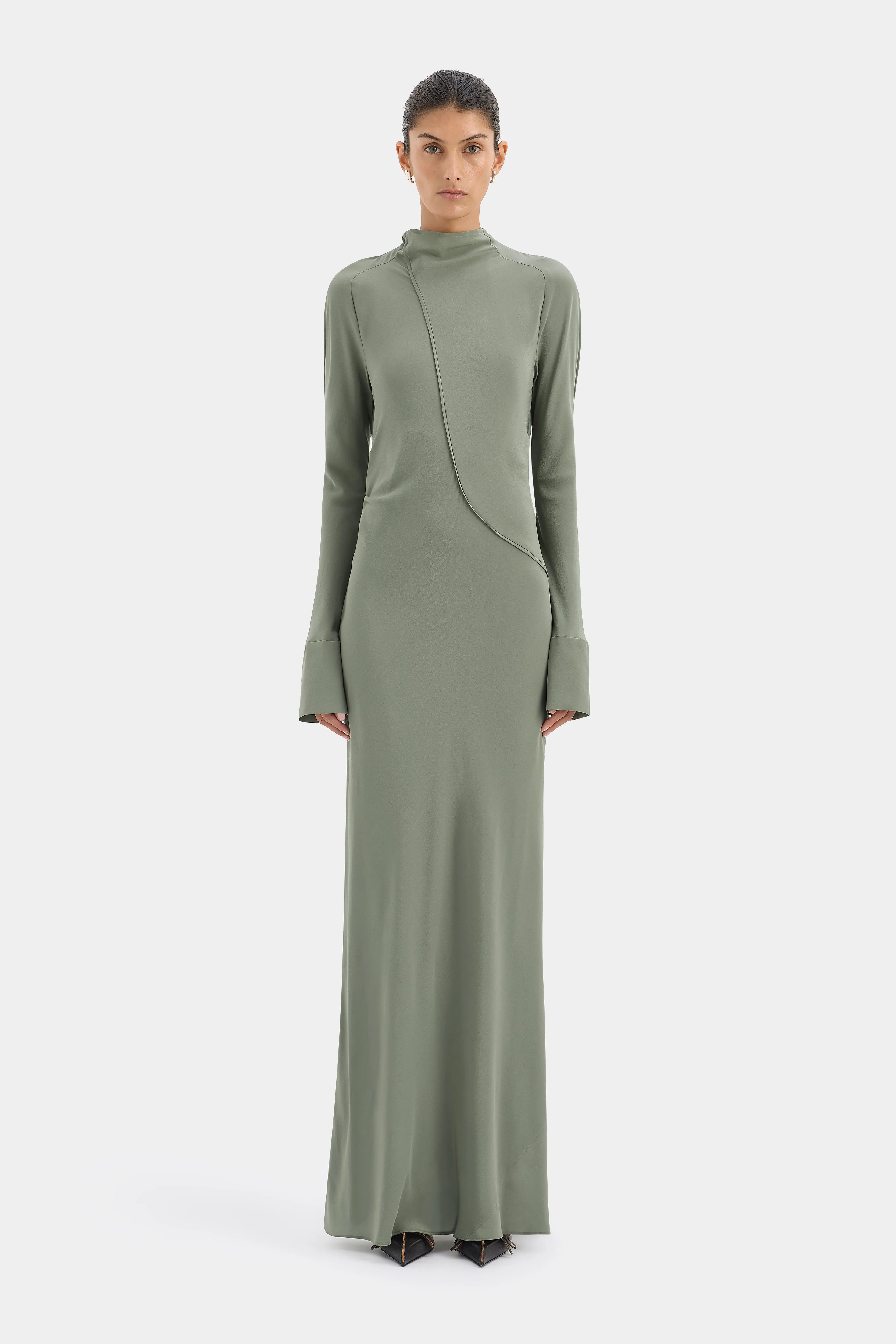 Rousseau Open Back Gown sold by SIR the label