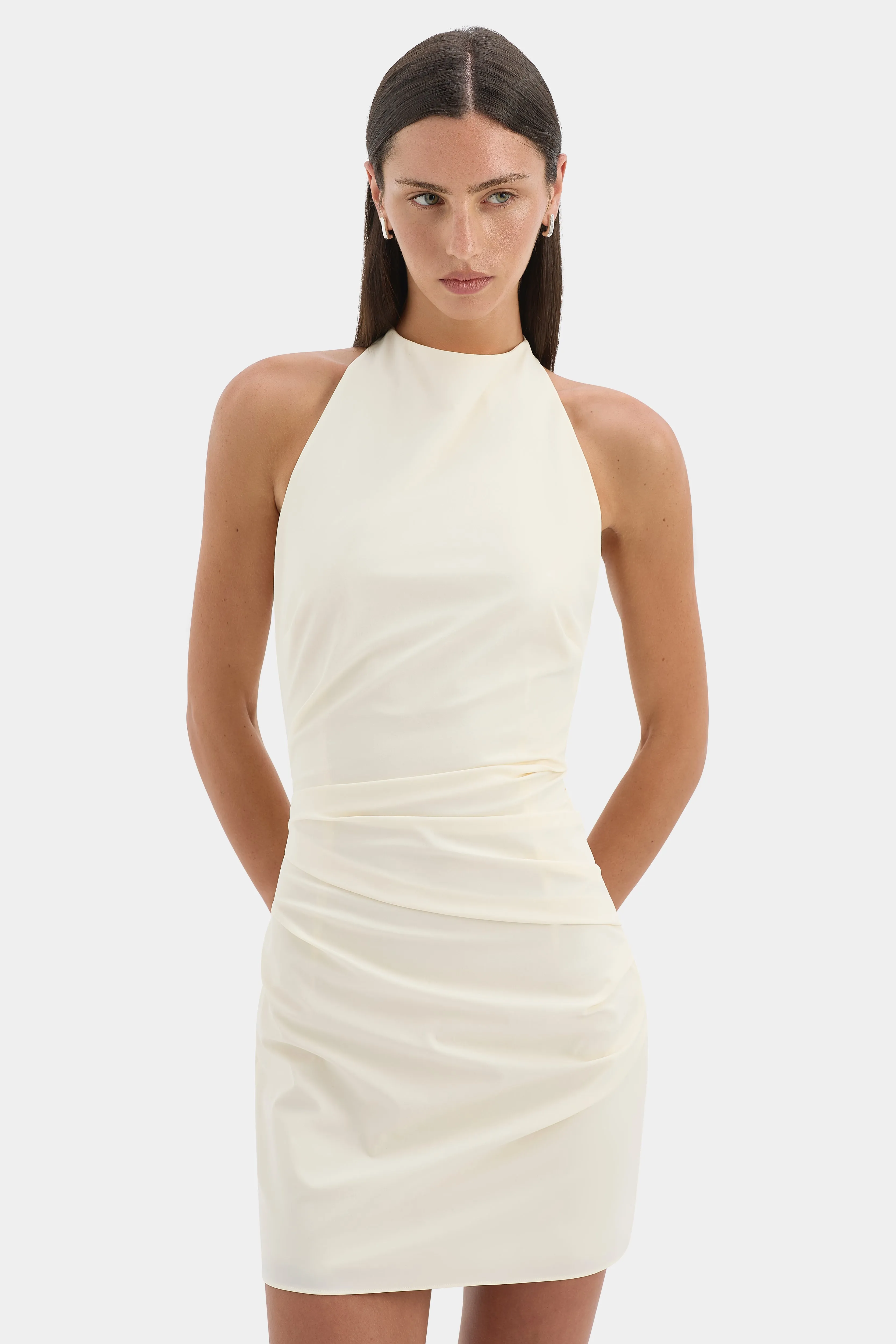 Sol Halter Mini Dress sold by SIR the label product image thumbnail 5