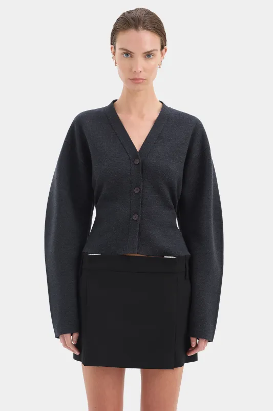 Ayana Gathered Cardigan sold by SIR the label