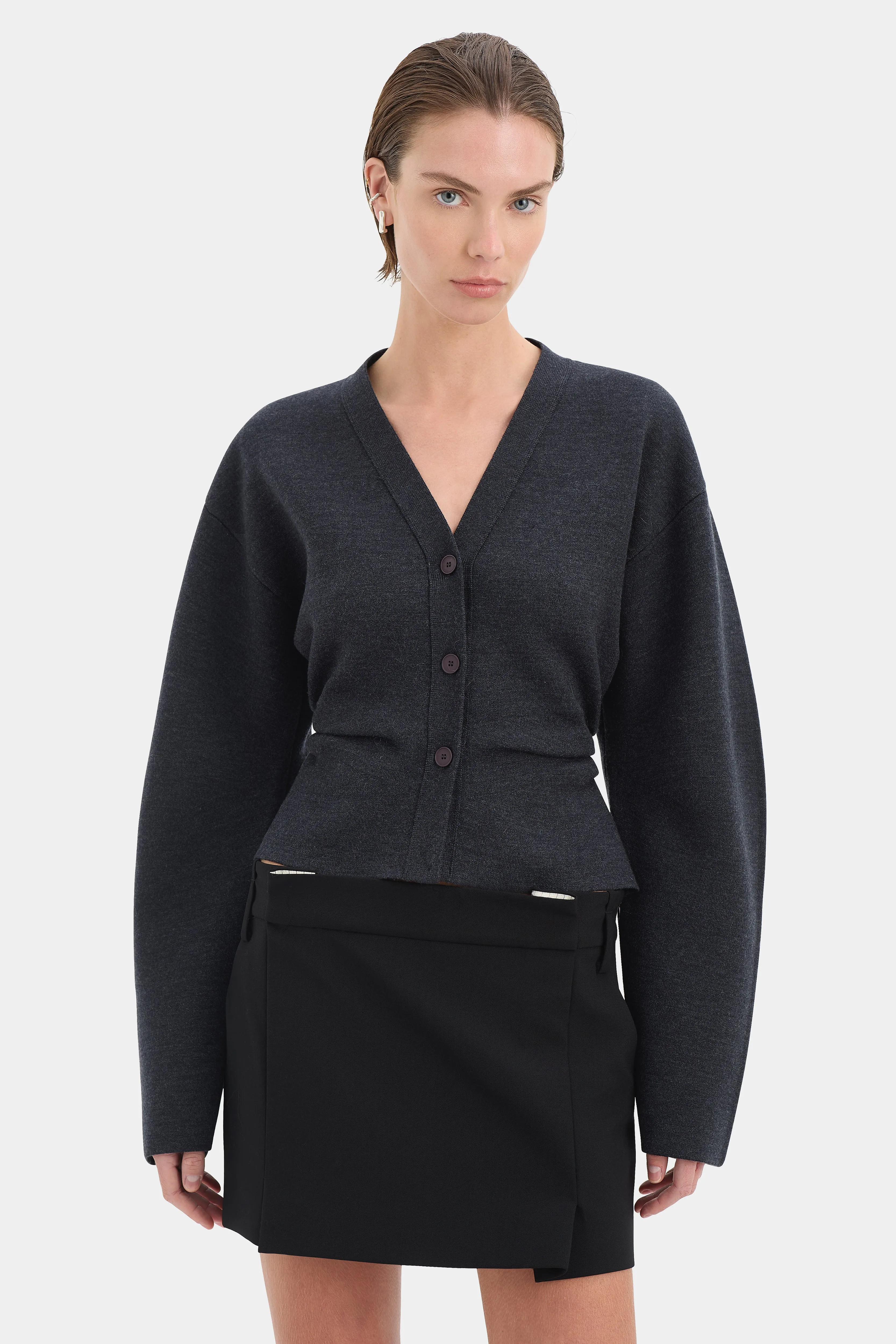 Ayana Gathered Cardigan sold by SIR the label product image thumbnail 5