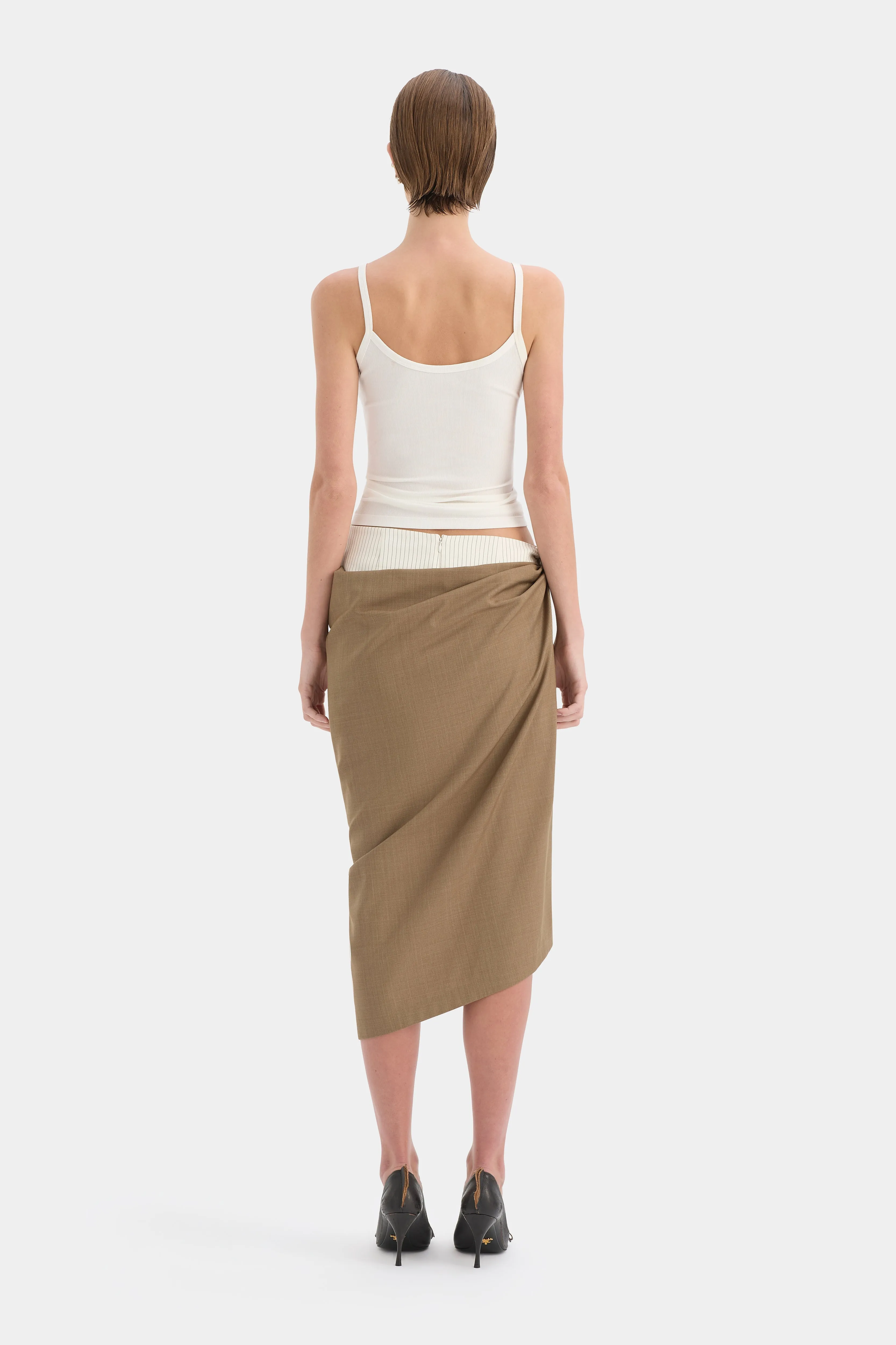 Bastille Layered Midi Skirt sold by SIR the label product image thumbnail 2