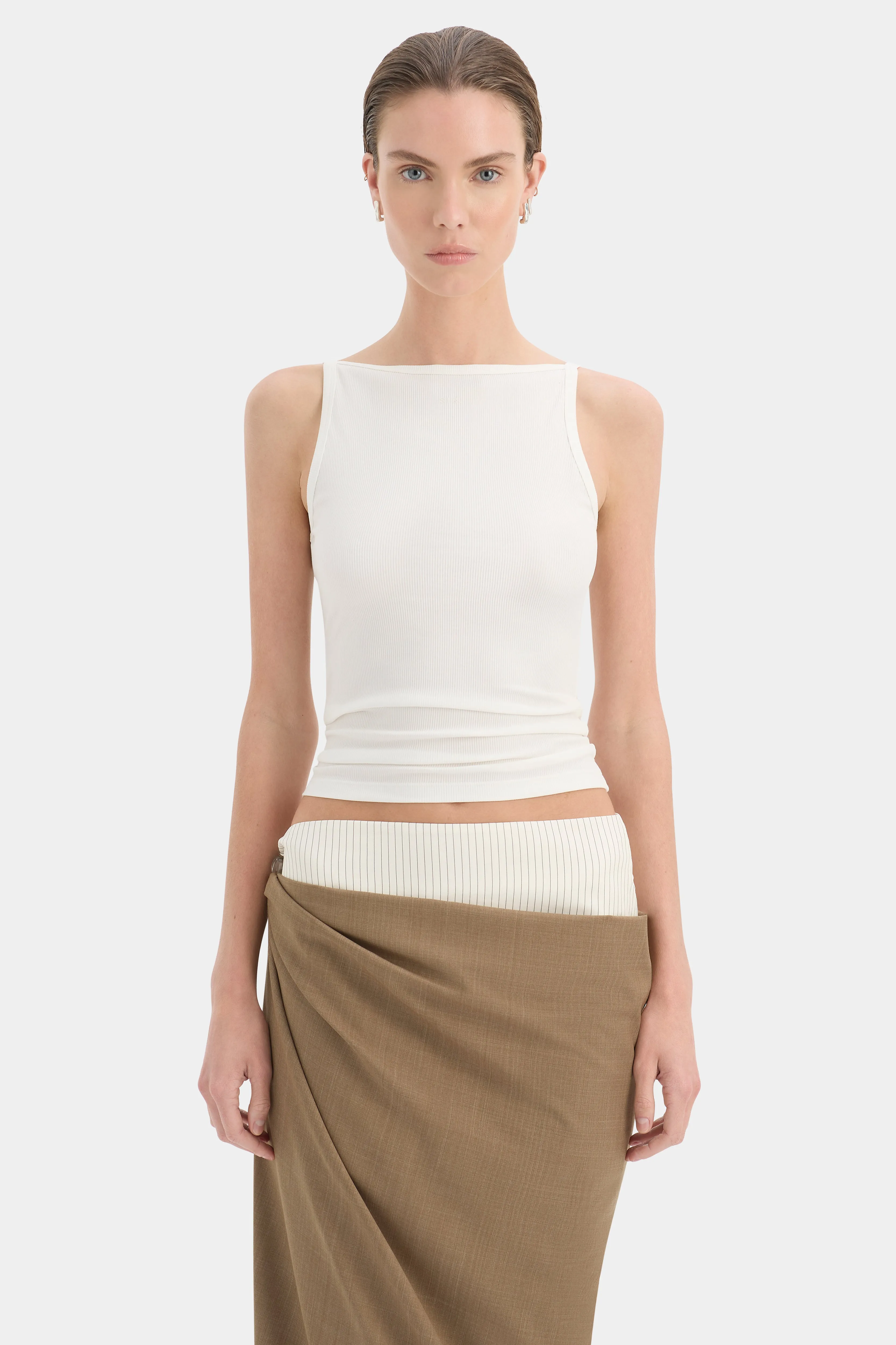 Bastille Layered Midi Skirt sold by SIR the label product image thumbnail 4