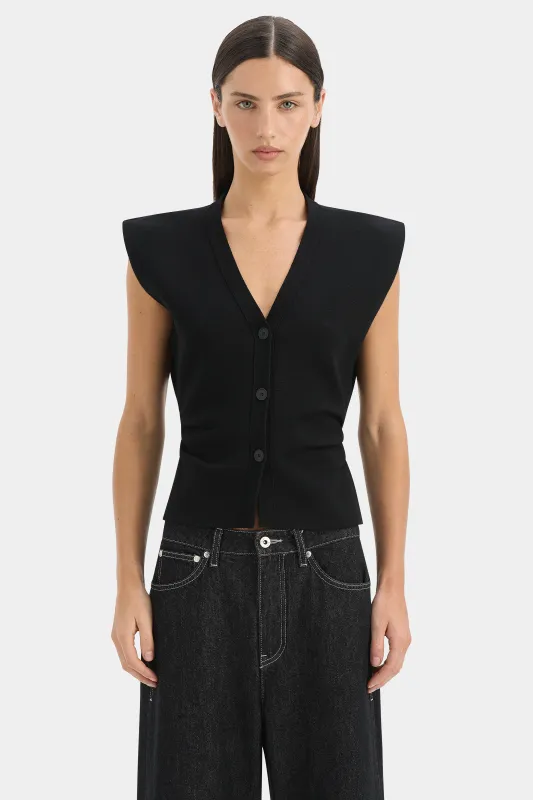 Ayana Gathered Vest made by SIR the label