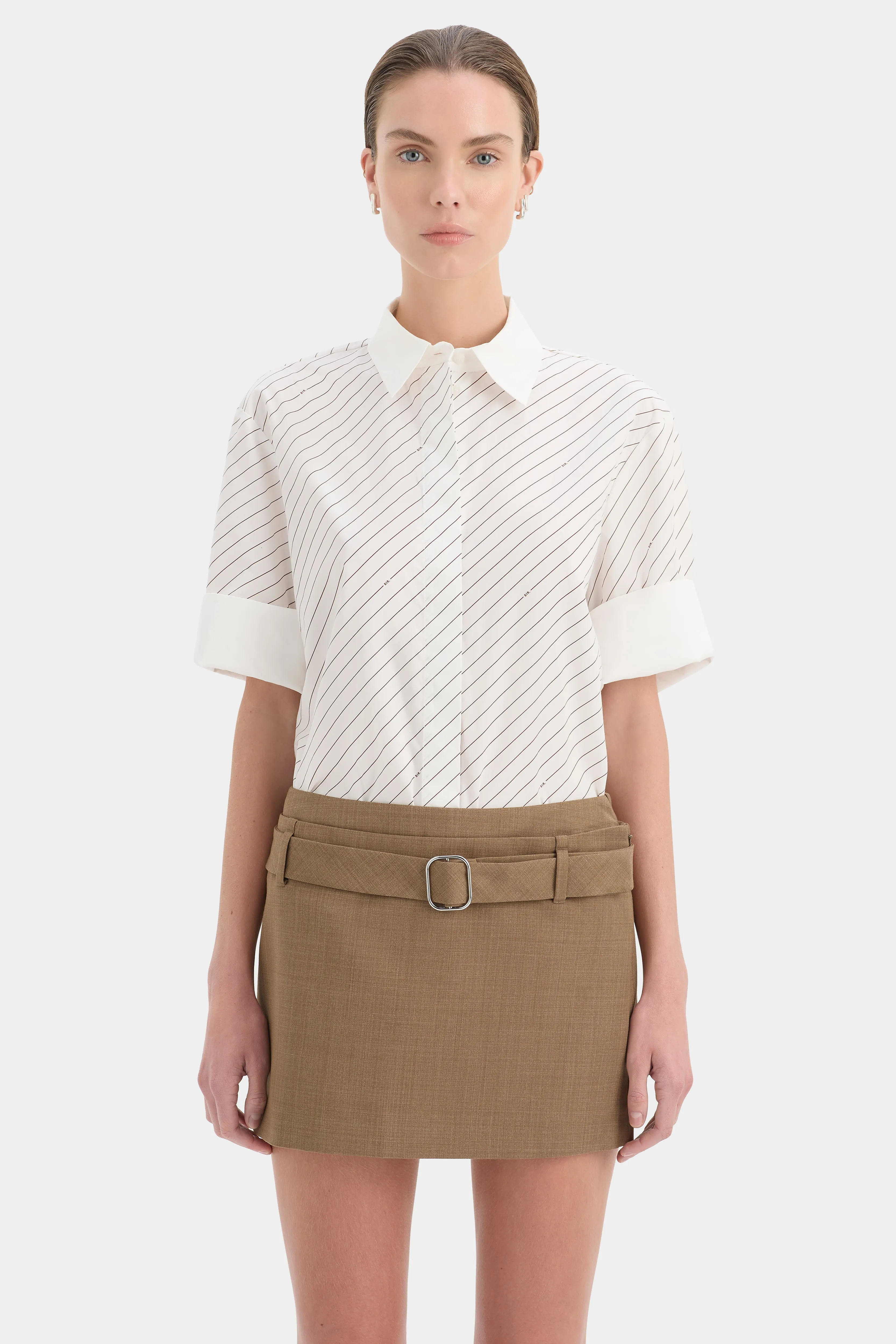 Bastille Belted Mini Skirt sold by SIR the label product image thumbnail 5