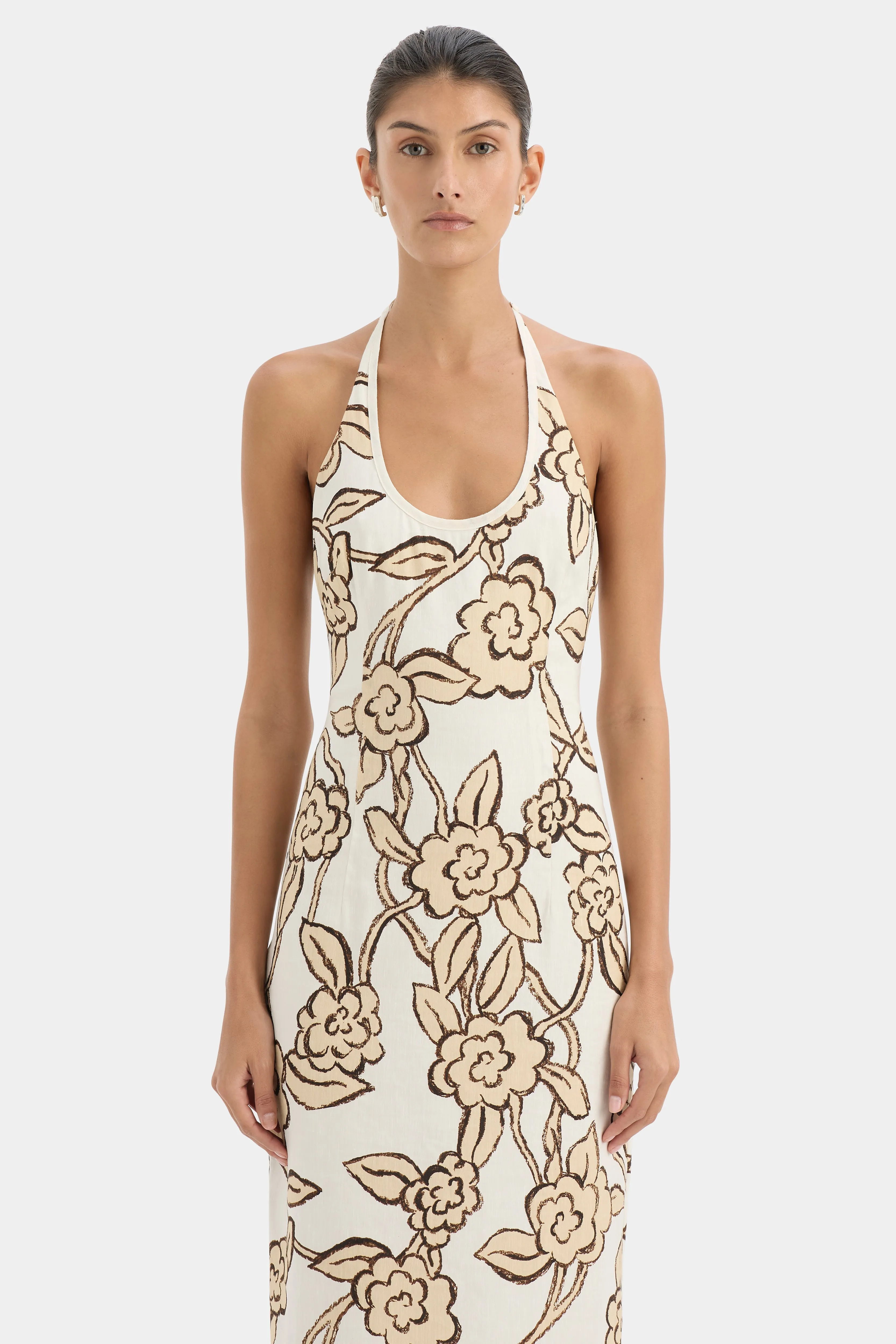 Elodie Halter Midi Dress sold by SIR the label product image thumbnail 4