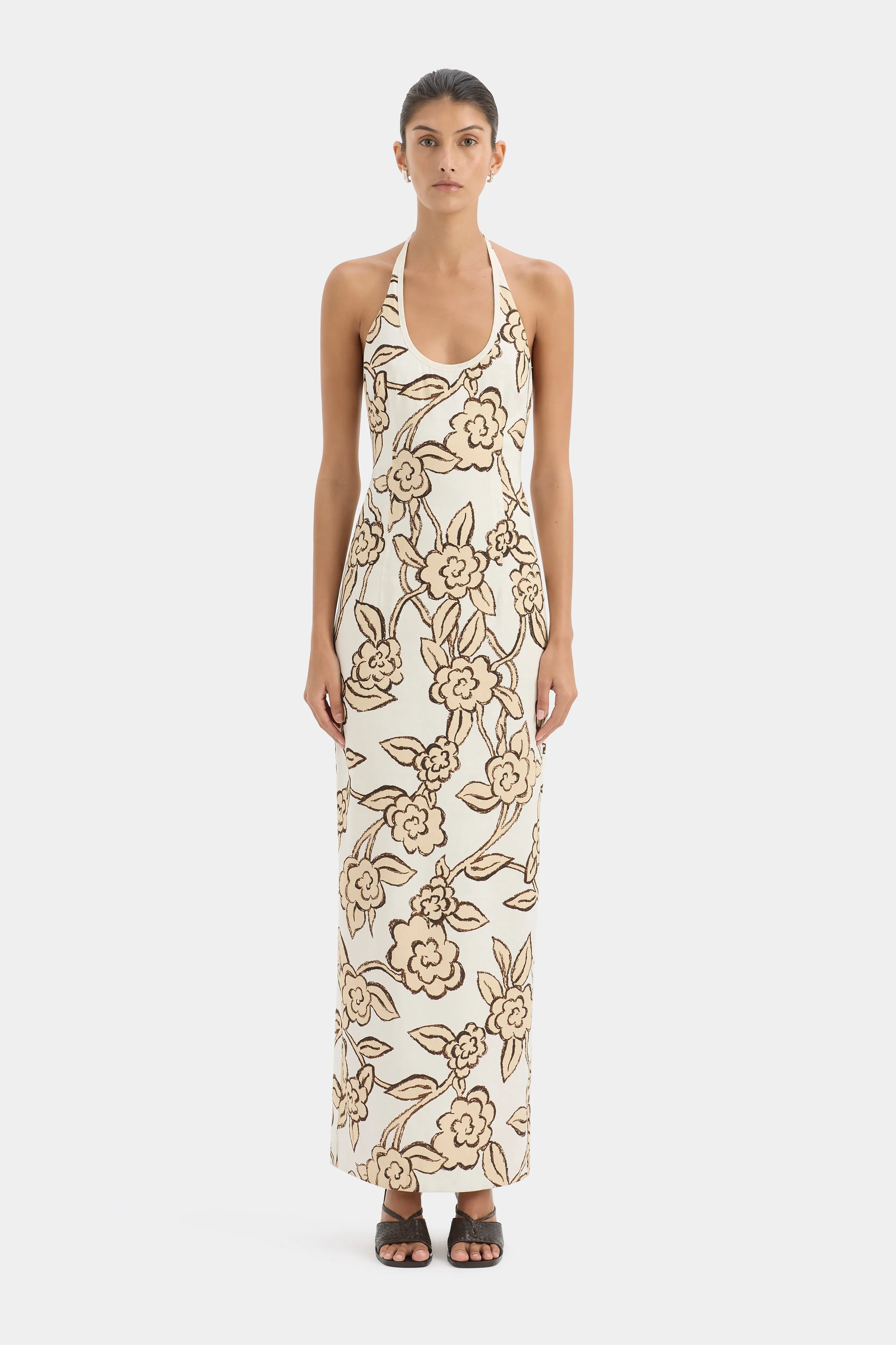 Elodie Halter Midi Dress sold by SIR the label