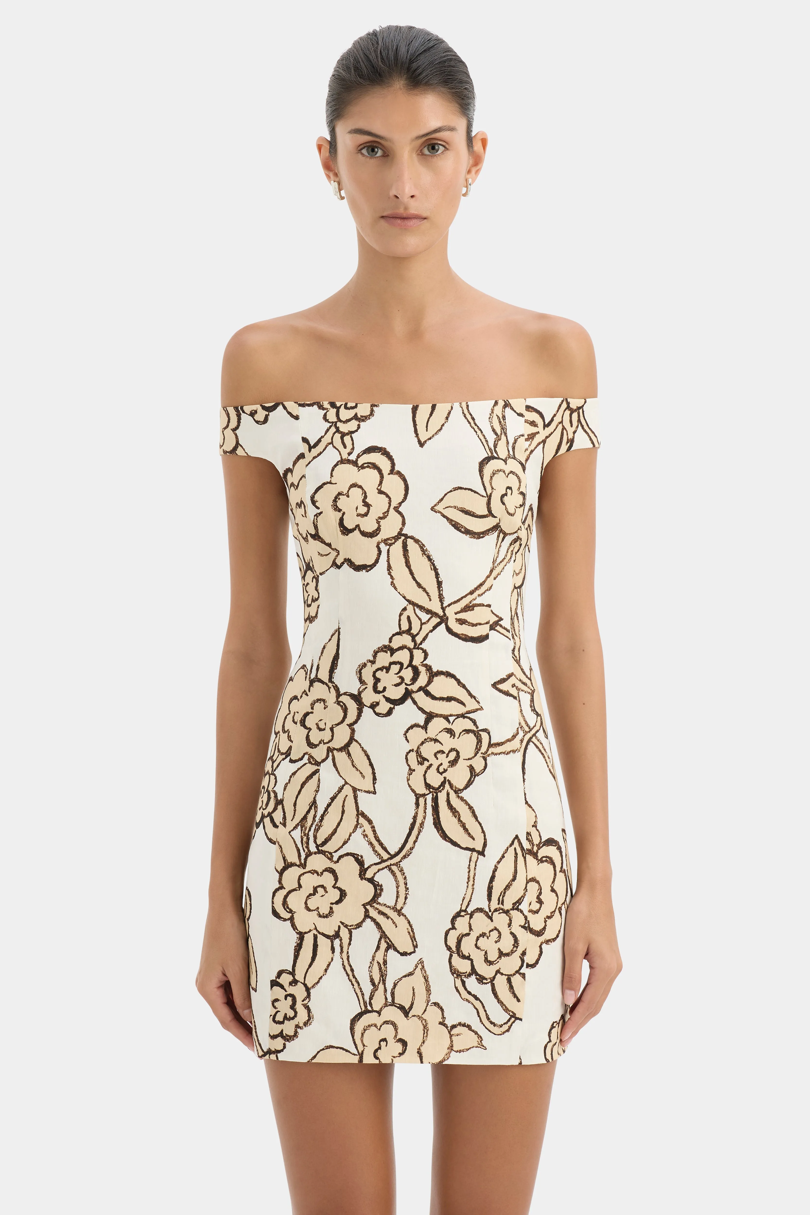 Elodie Off Shoulder Mini Dress sold by SIR the label product image thumbnail 4