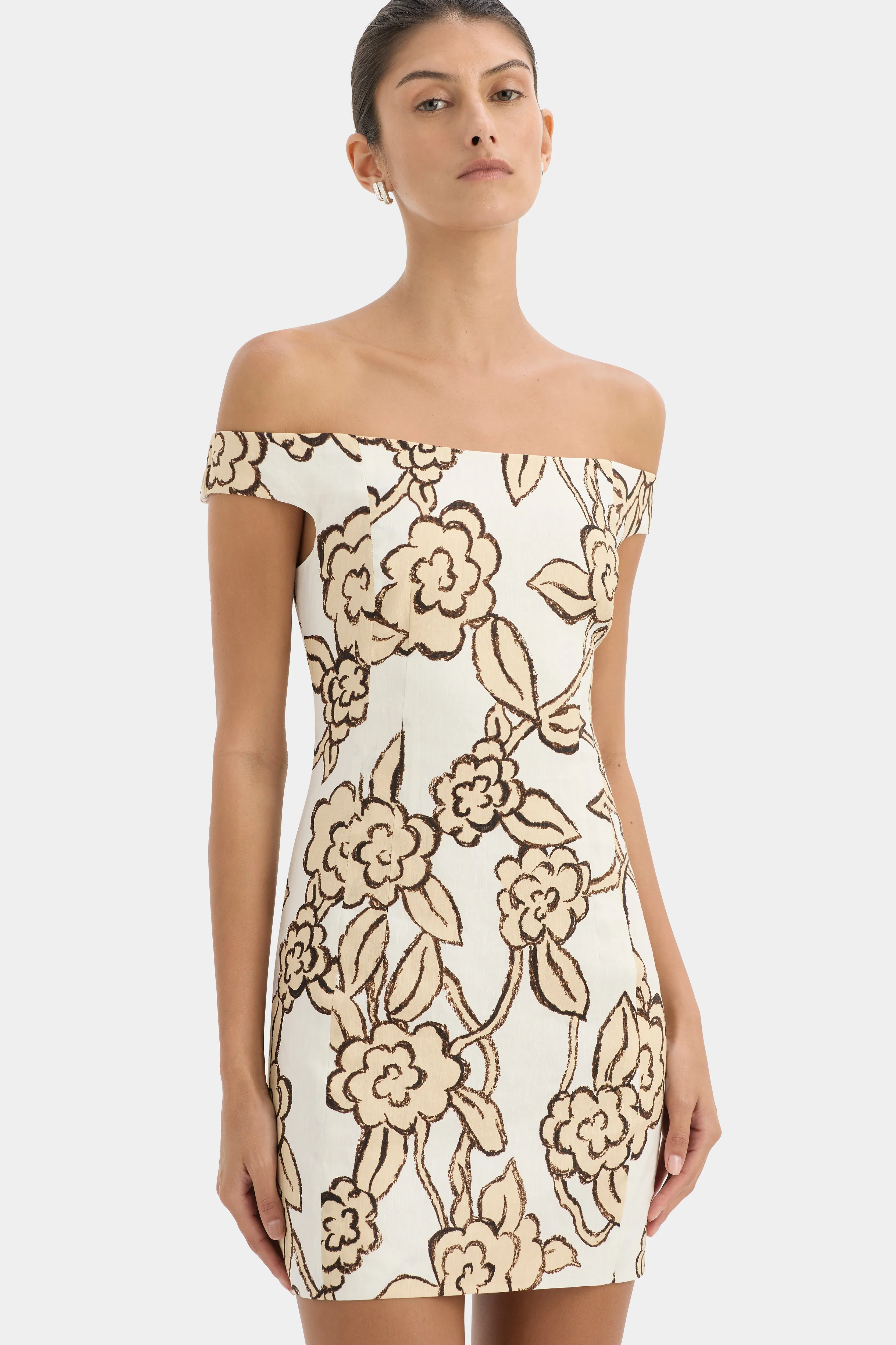 Elodie Off Shoulder Mini Dress sold by SIR the label product image thumbnail 5