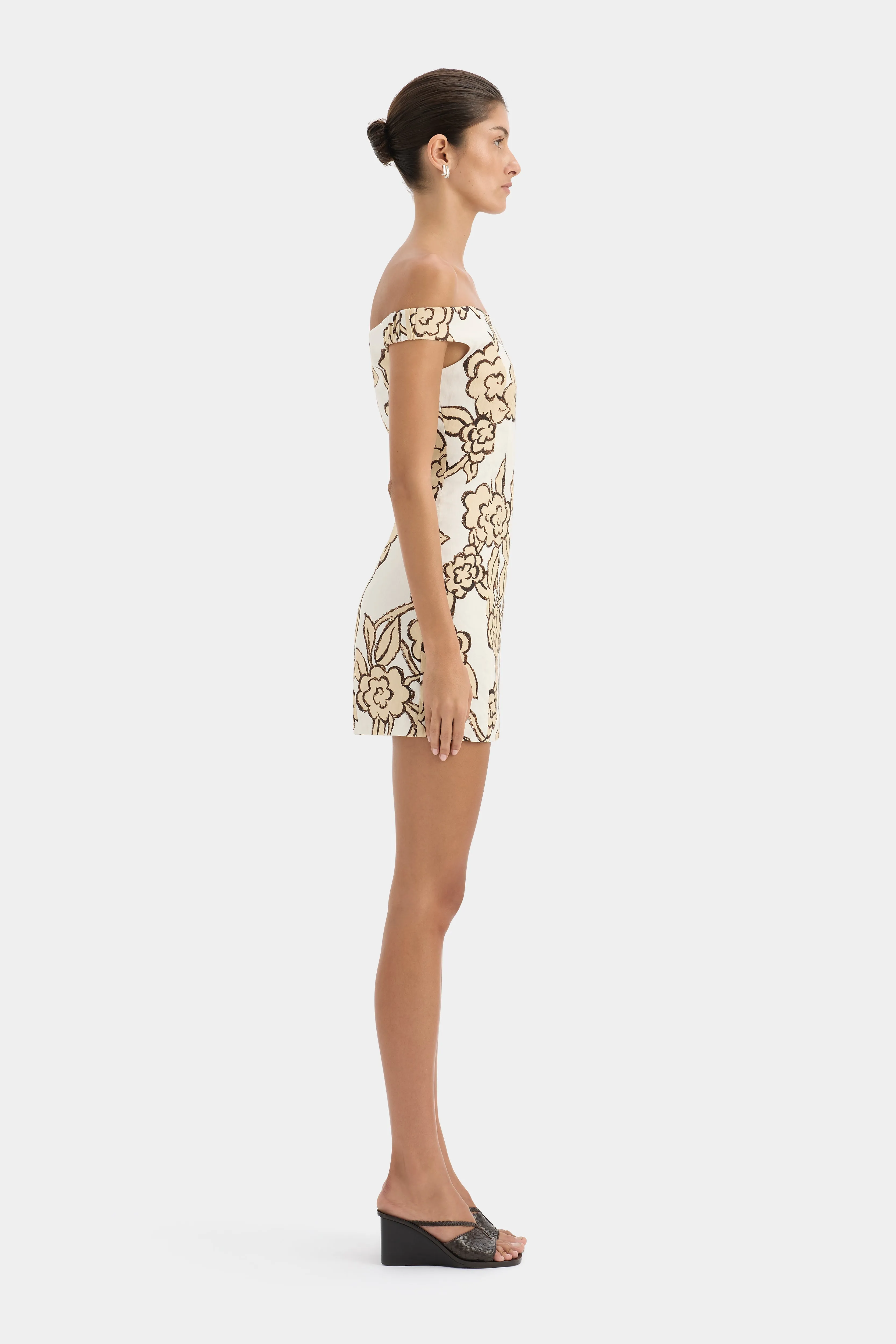 Elodie Off Shoulder Mini Dress sold by SIR the label product image thumbnail 3