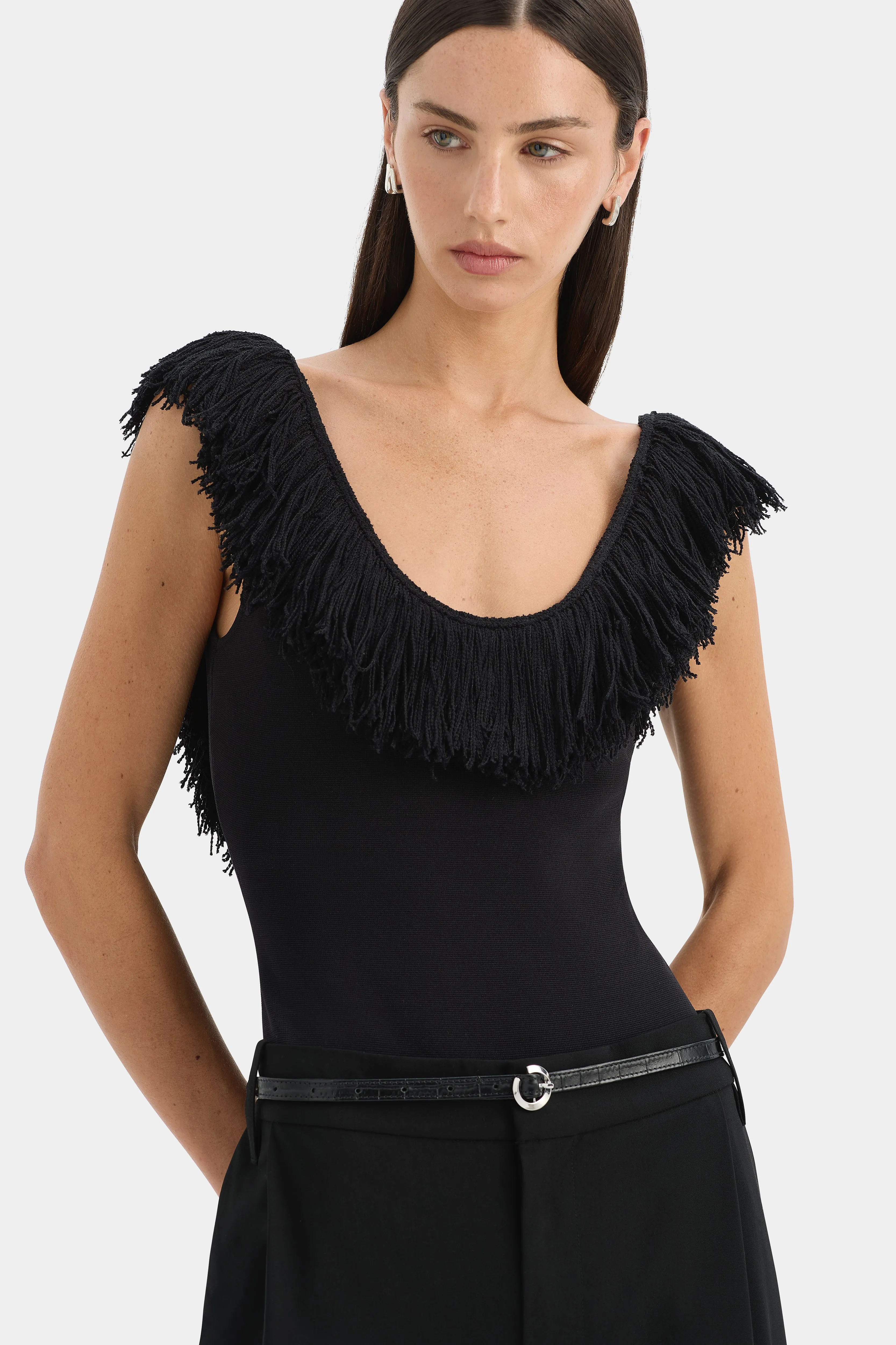 Marcelline Fringe Bodysuit sold by SIR the label product image thumbnail 5