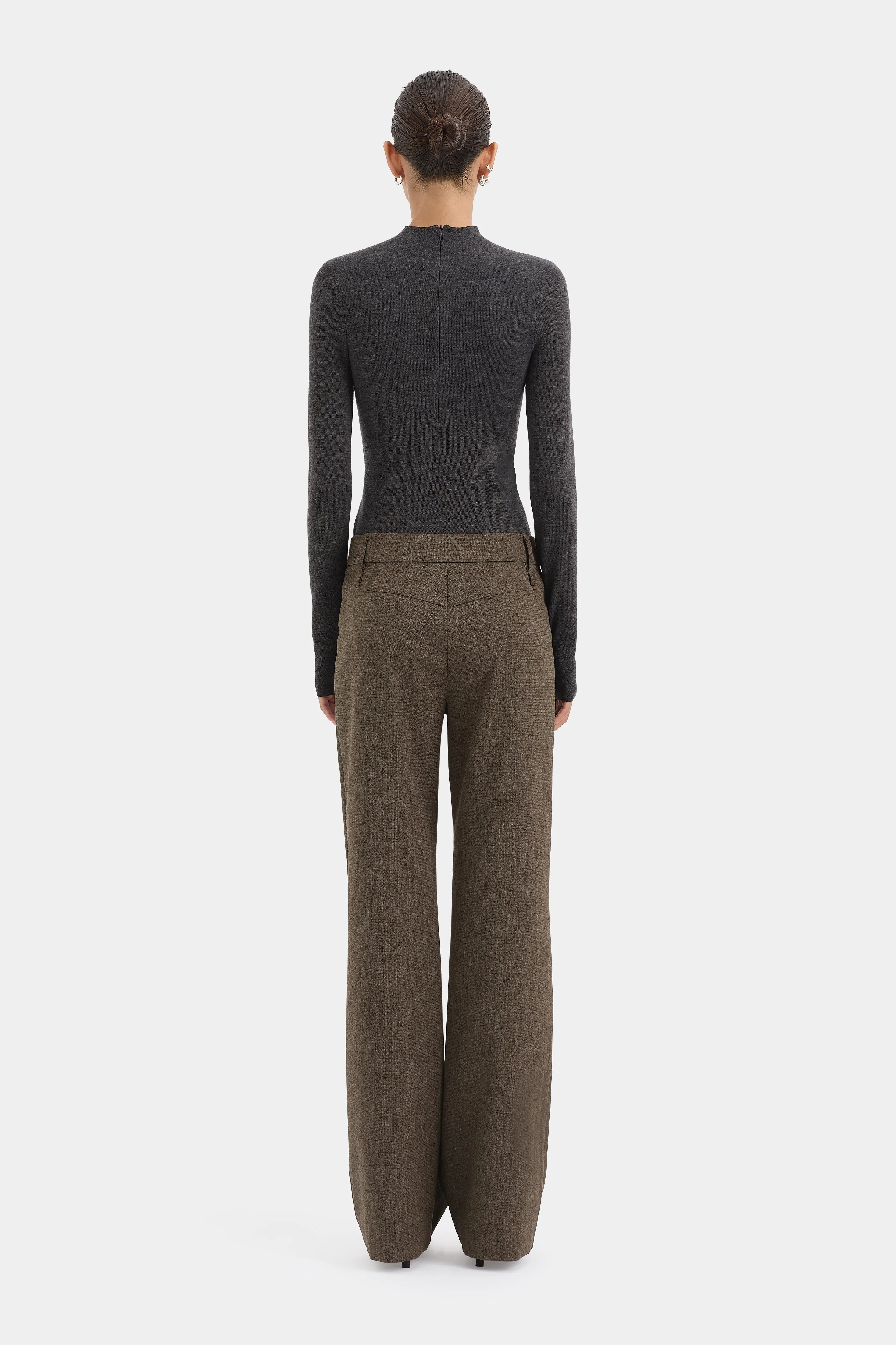 Mikkel Zip Long Sleeve Top sold by SIR the label product image thumbnail 4