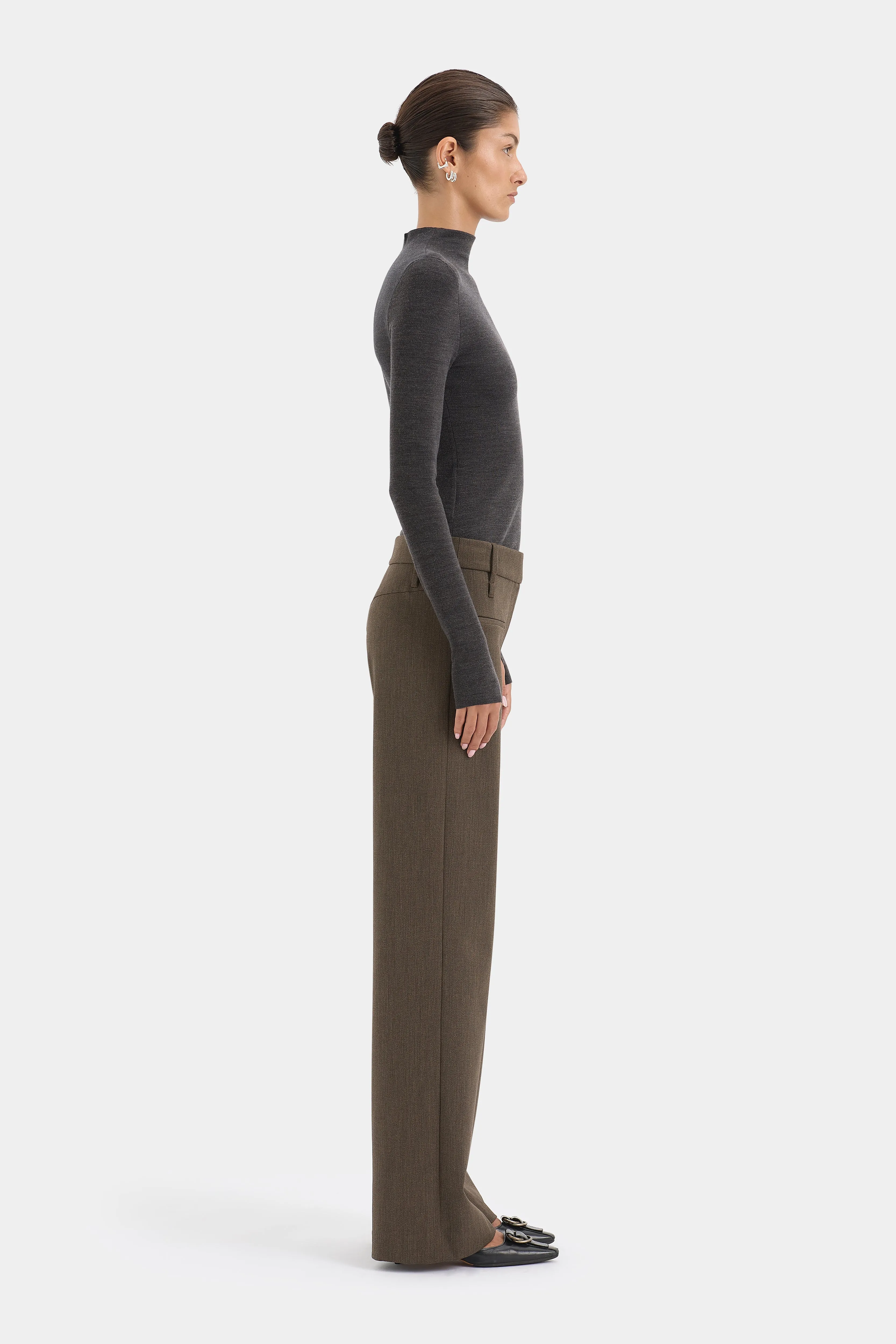 Mikkel Zip Long Sleeve Top sold by SIR the label product image thumbnail 5