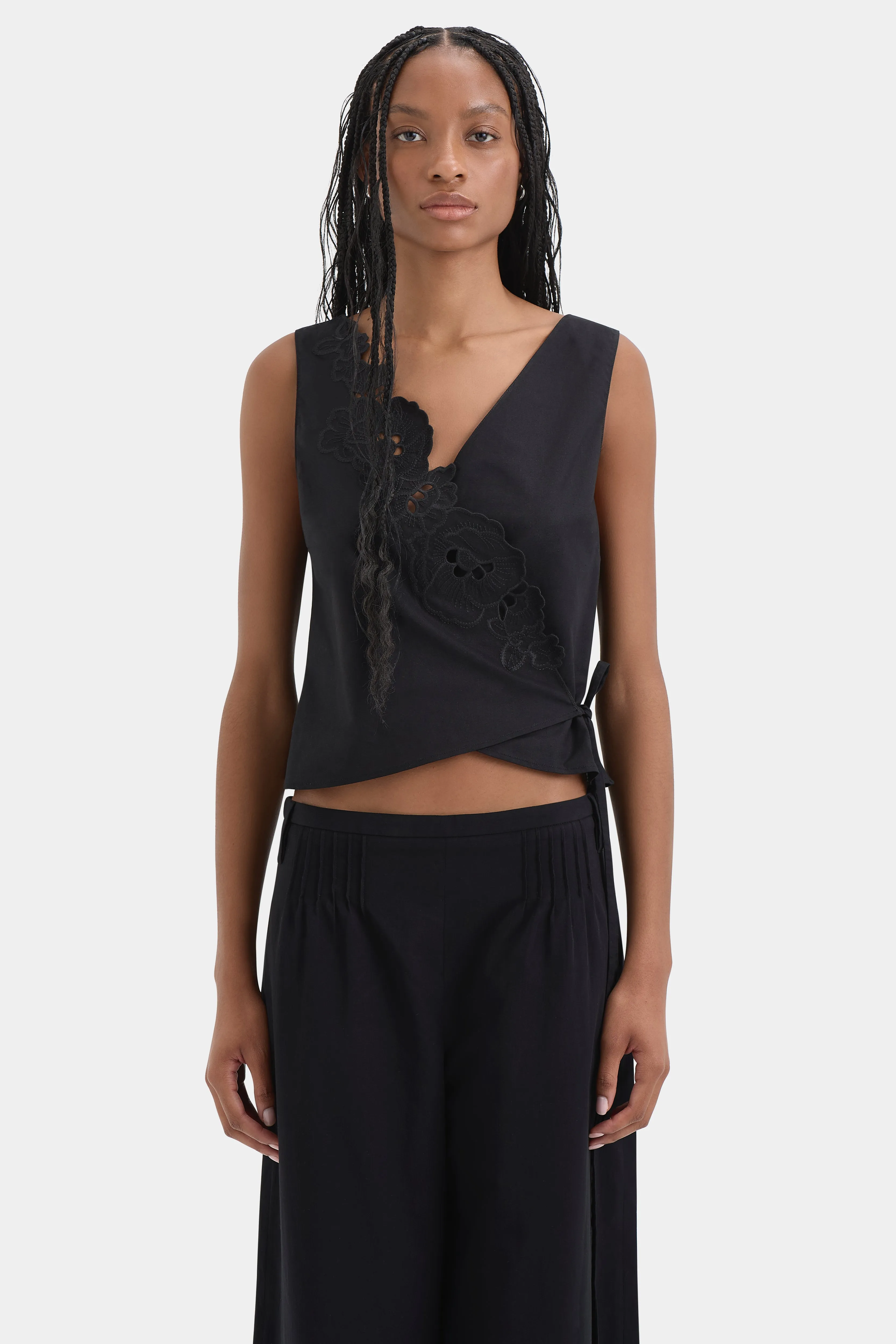 Klara Wrap Top sold by SIR the label