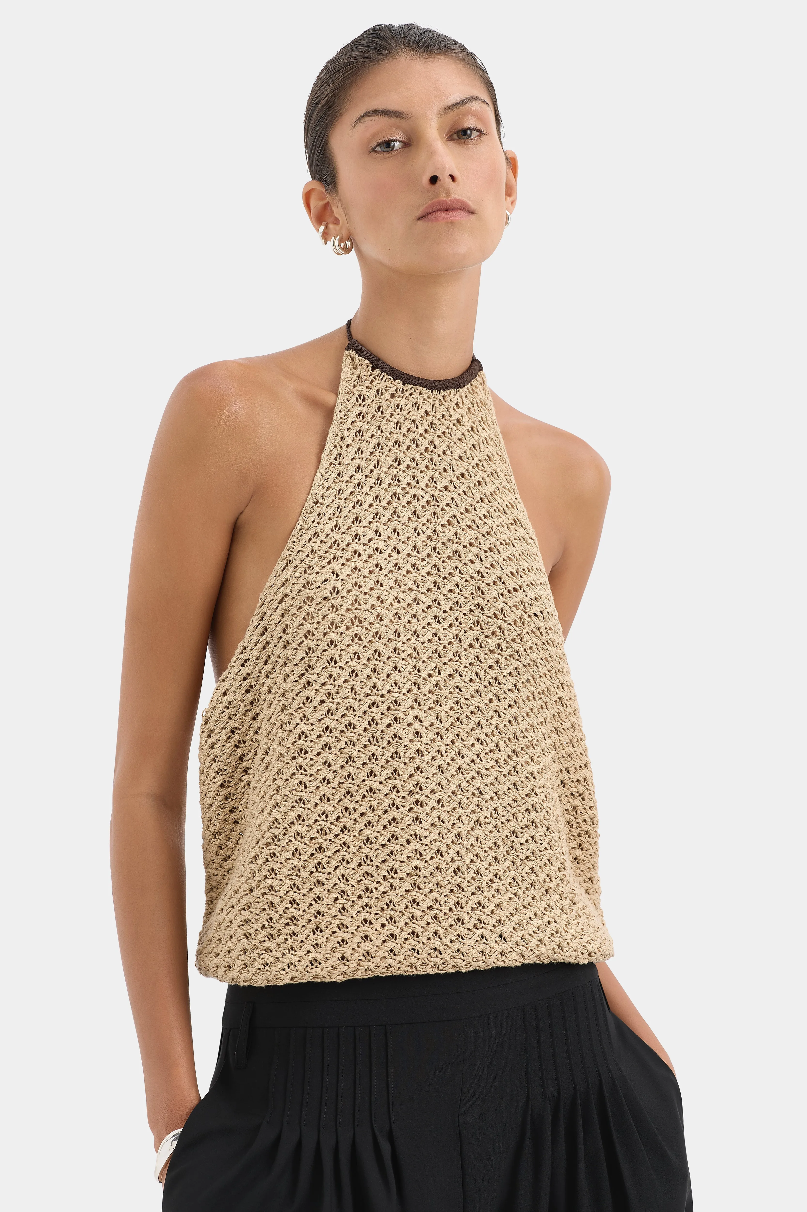 Ellinor Halter Top sold by SIR the label product image thumbnail 5