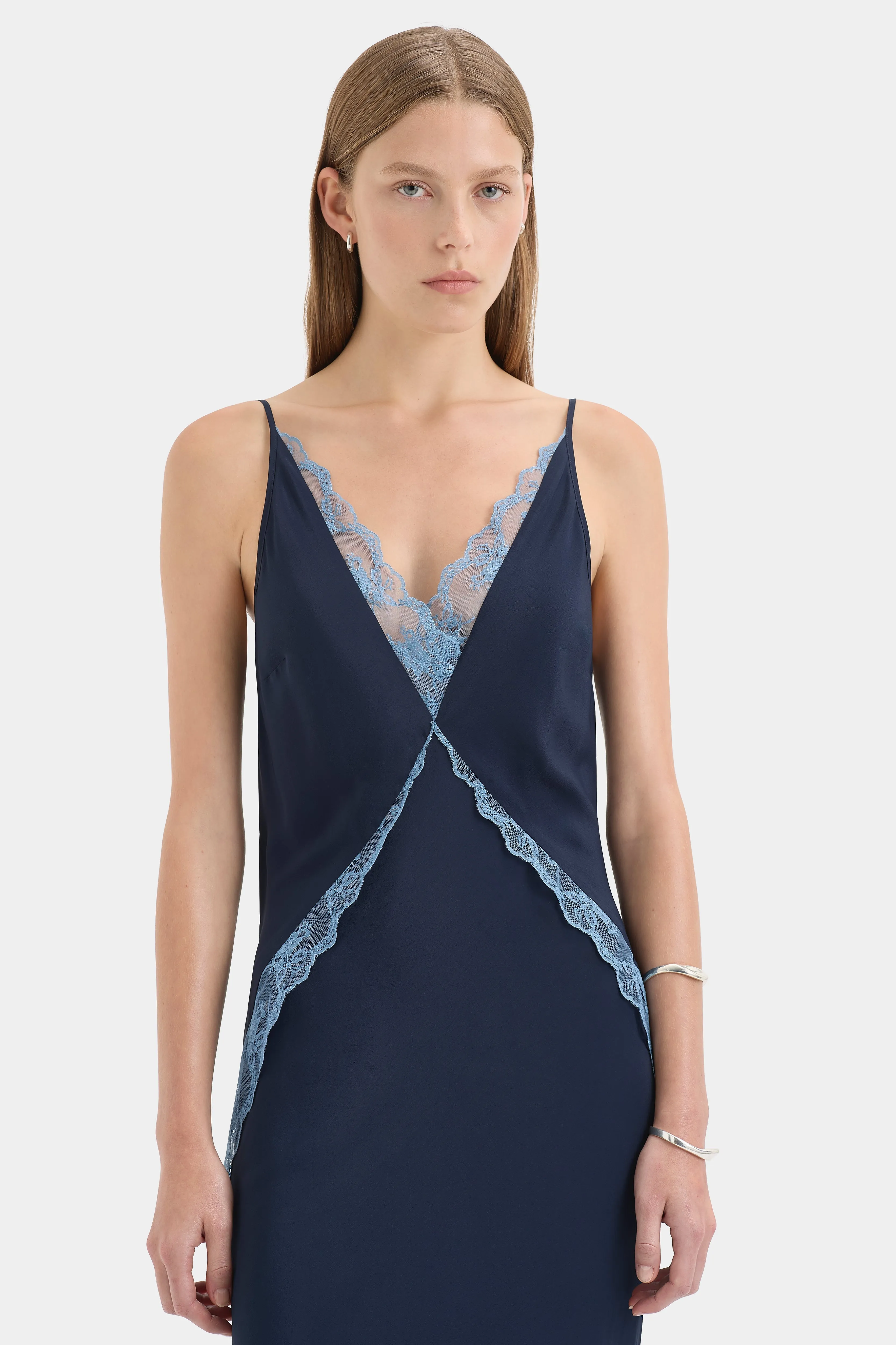 Elsie Lace Gown sold by SIR the label product image thumbnail 4