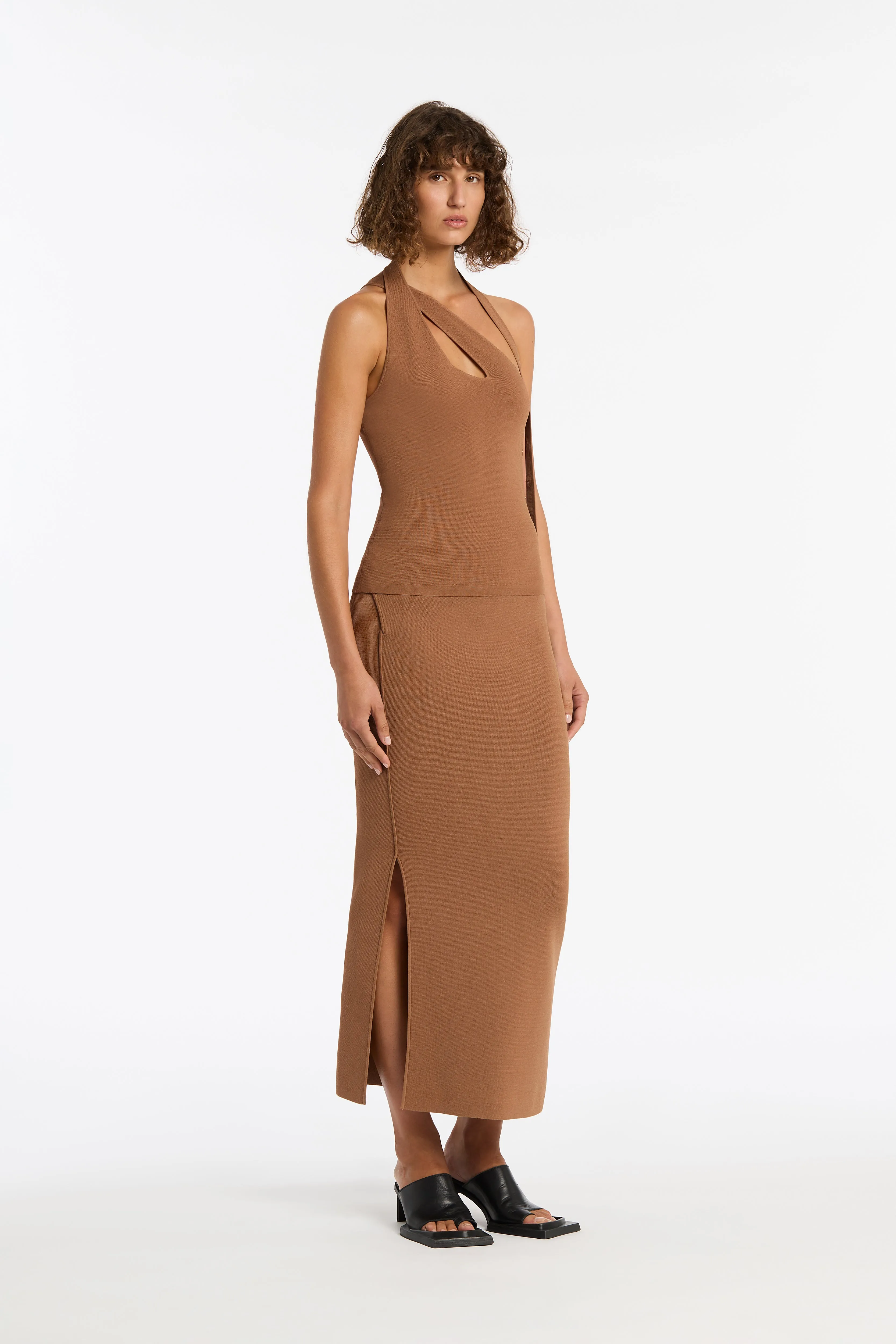 Nadja Button Midi Skirt sold by SIR the label product image thumbnail 4