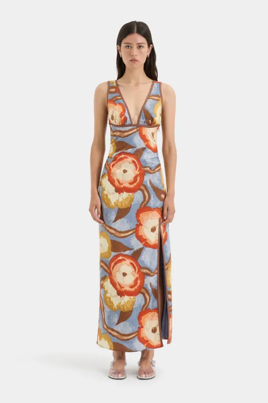 Avery V Neck Midi Dress sold by SIR the label