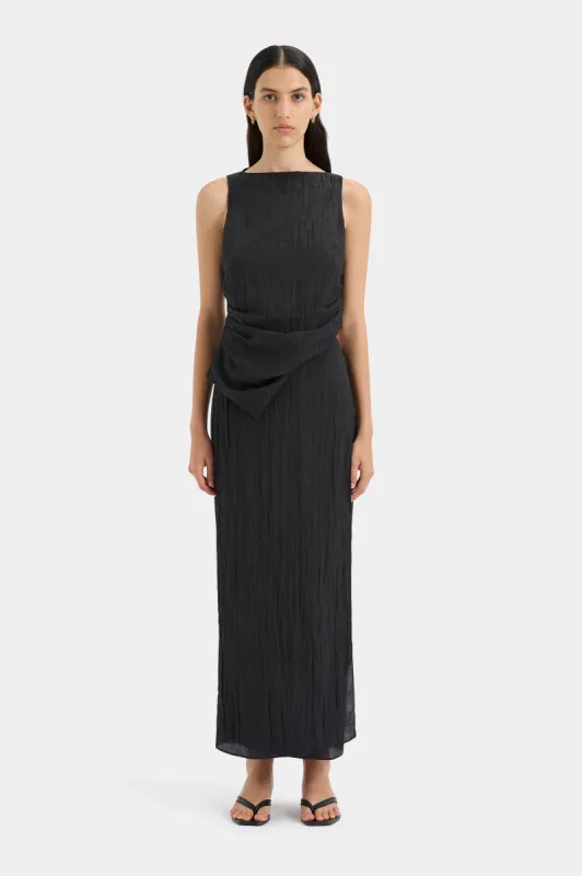 Ligera Wrap Midi Skirt sold by SIR the label