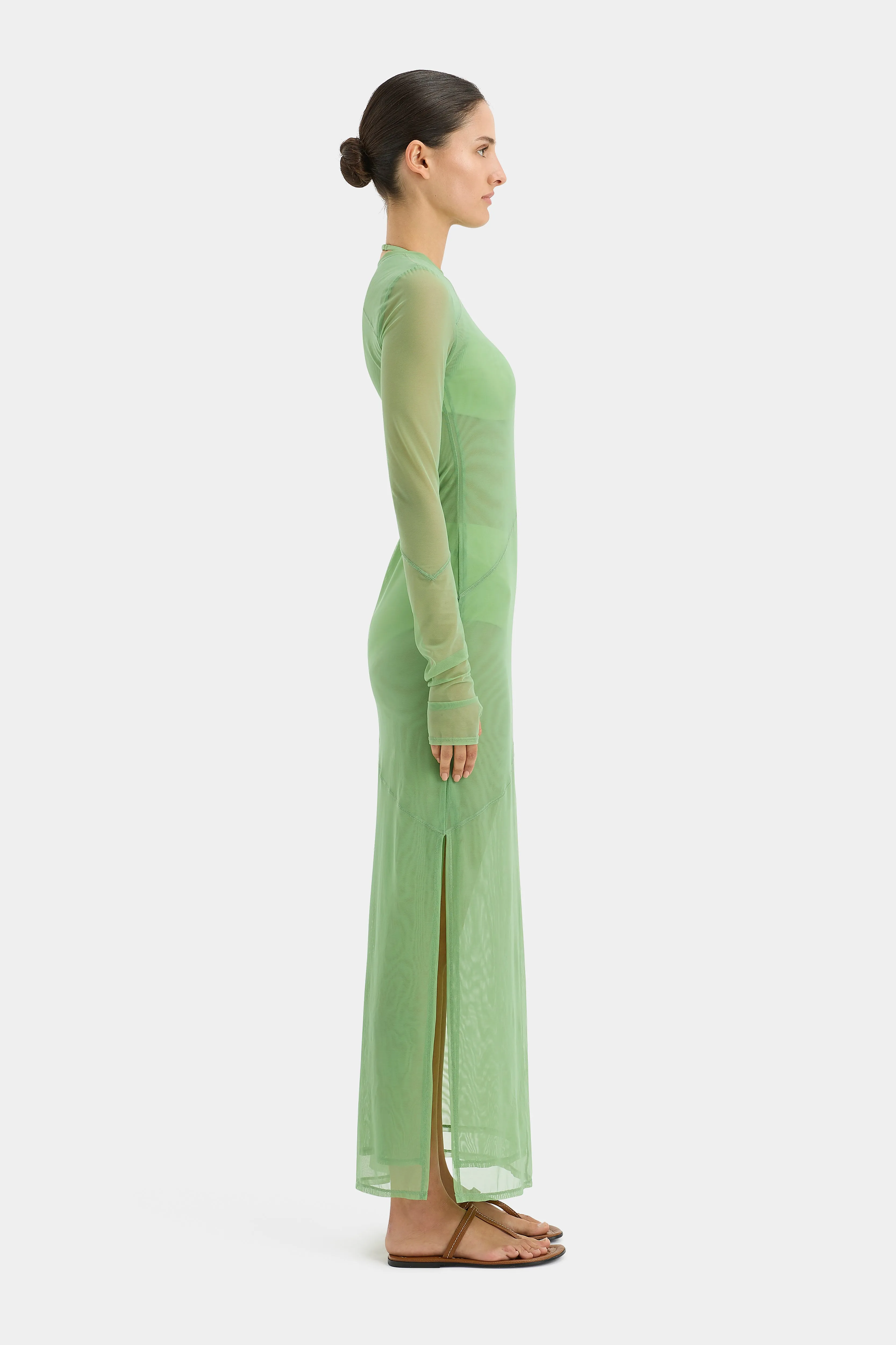 Jacques Mesh Panelled Midi Dress sold by SIR the label product image thumbnail 3