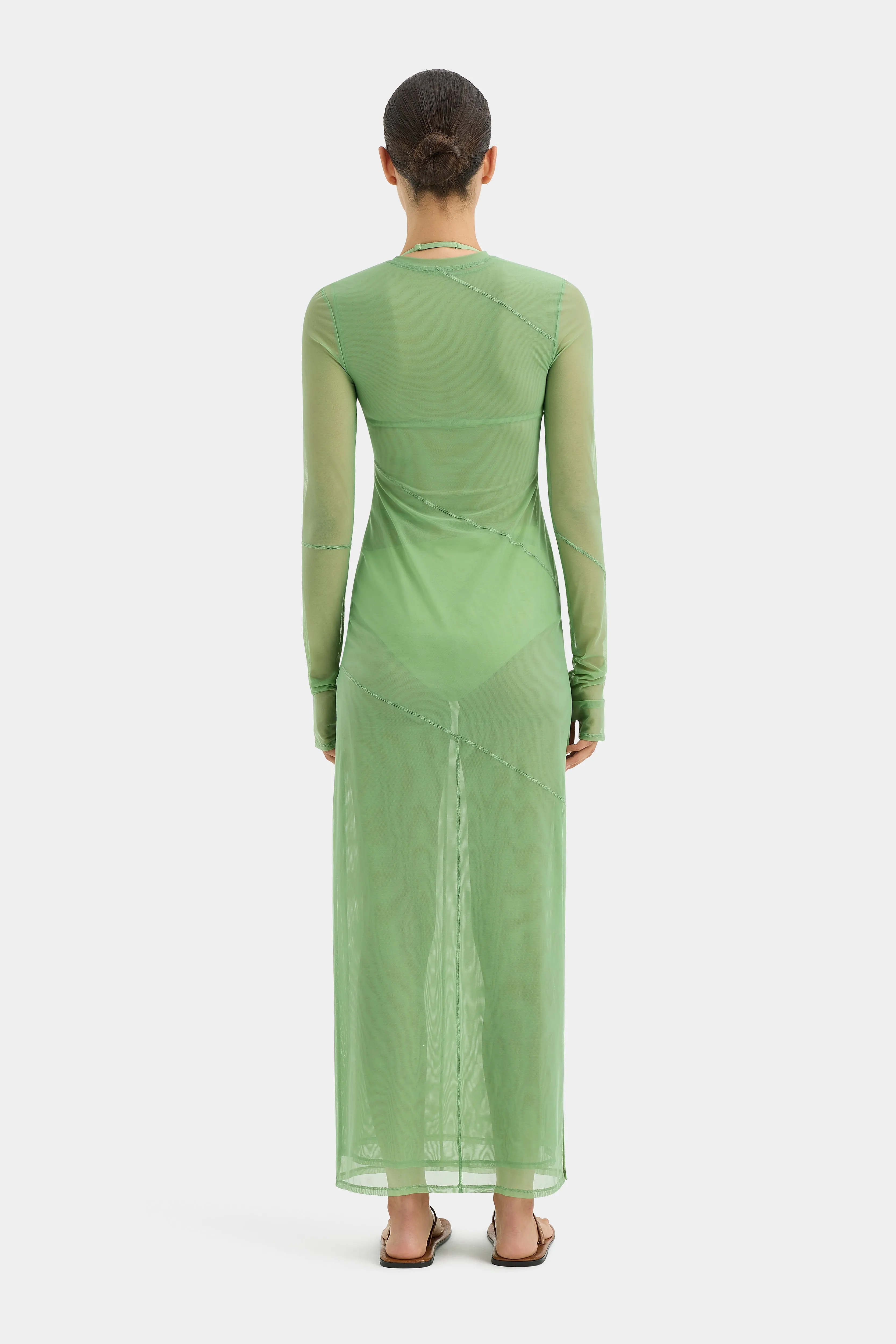 Jacques Mesh Panelled Midi Dress sold by SIR the label product image thumbnail 4