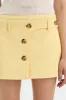 Sandrine Button Mini Skirt sold by SIR the label