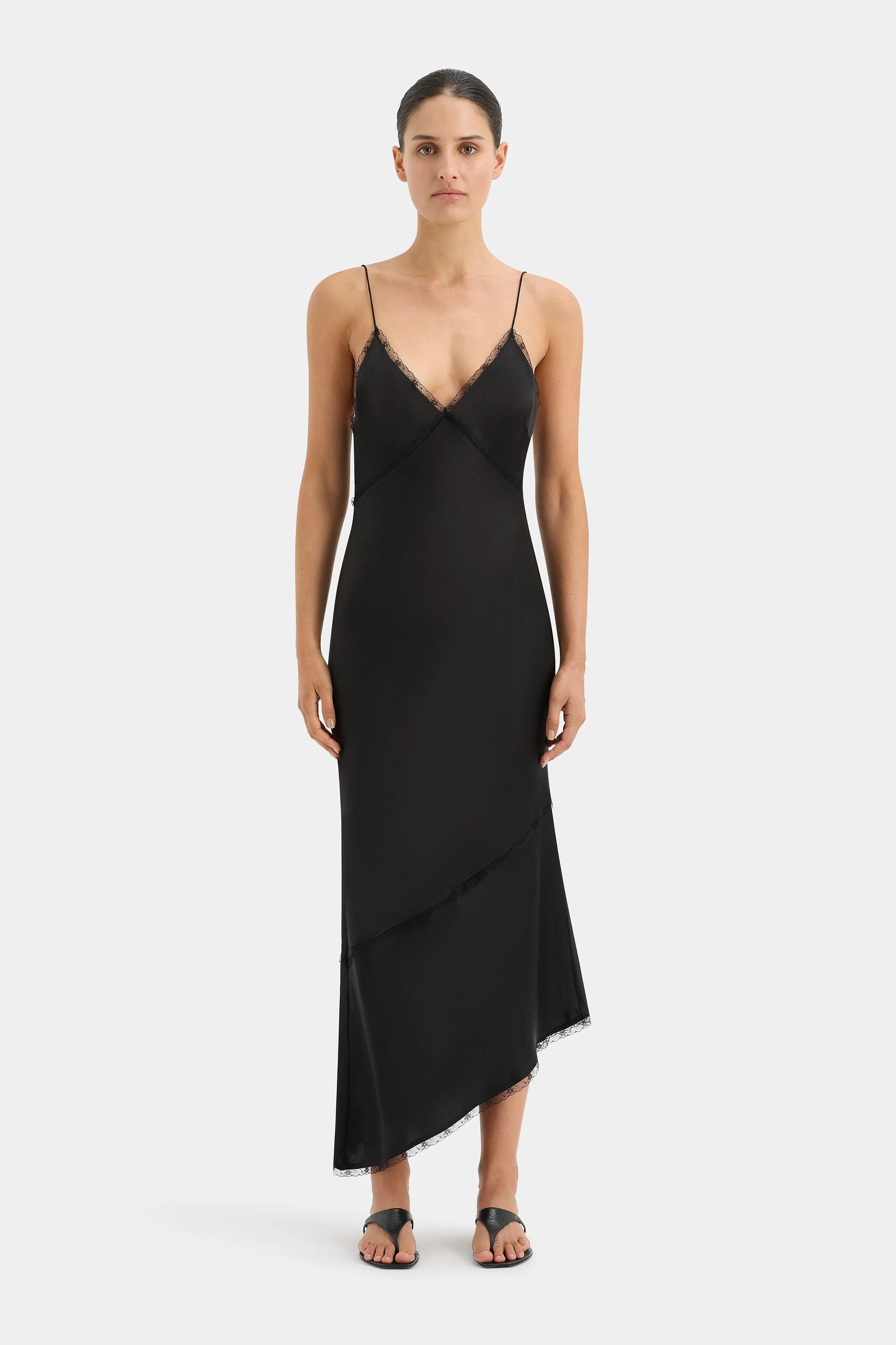 Martina V Neck Slip Dress sold by SIR the label