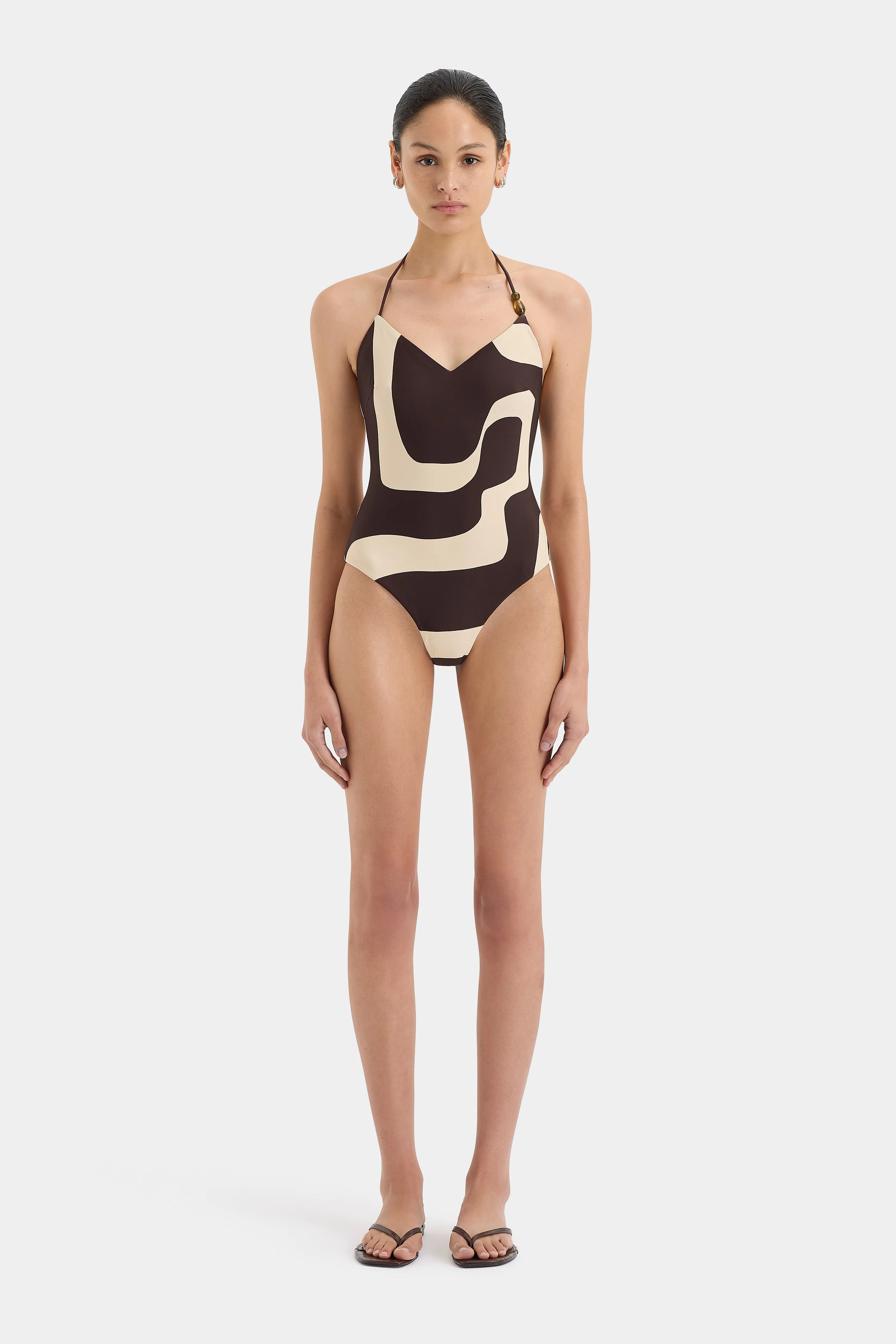 New Wave V Neck One Piece sold by SIR the label product image thumbnail 3