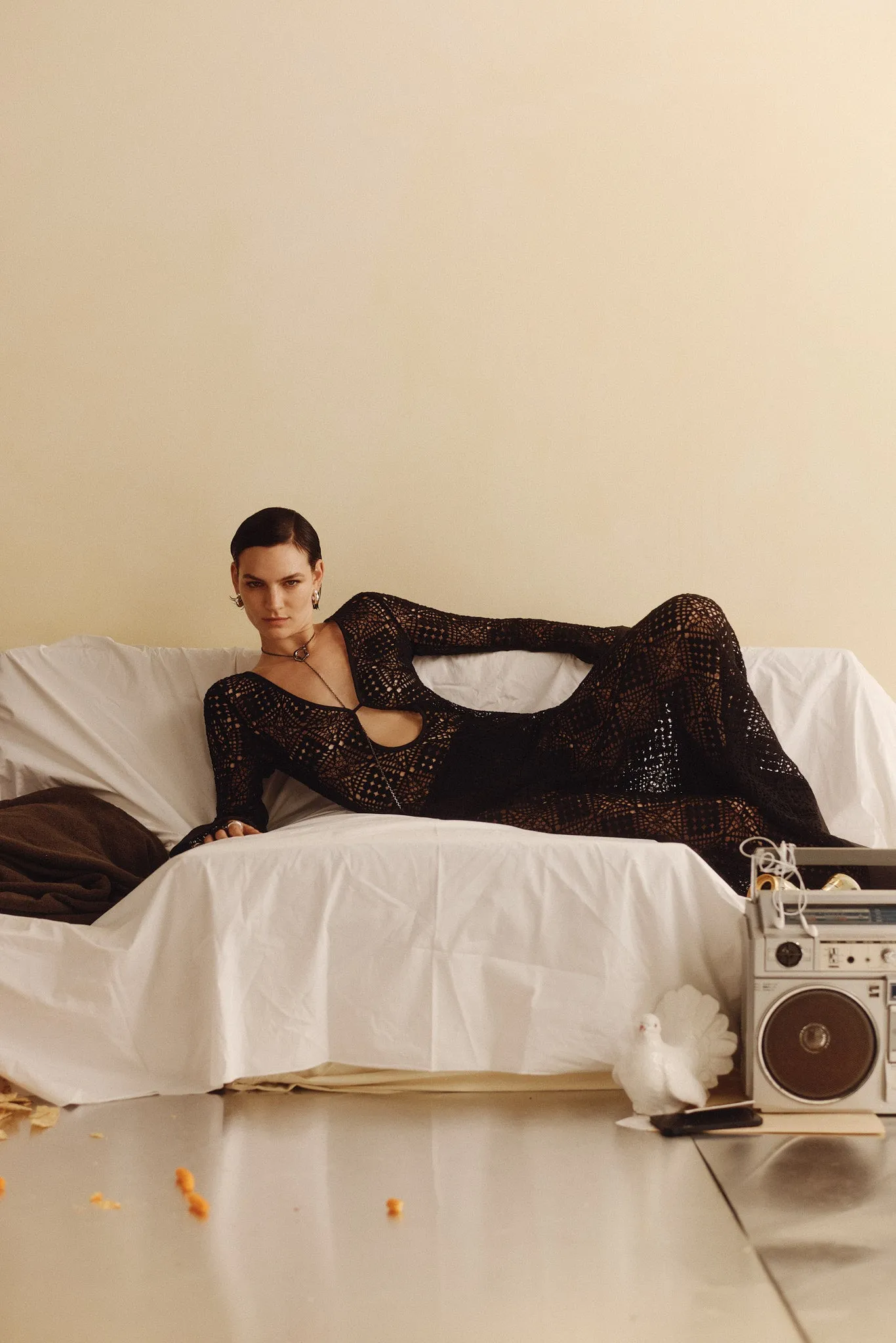 Rayure Long Sleeve Maxi Dress sold by SIR the label product image thumbnail 2