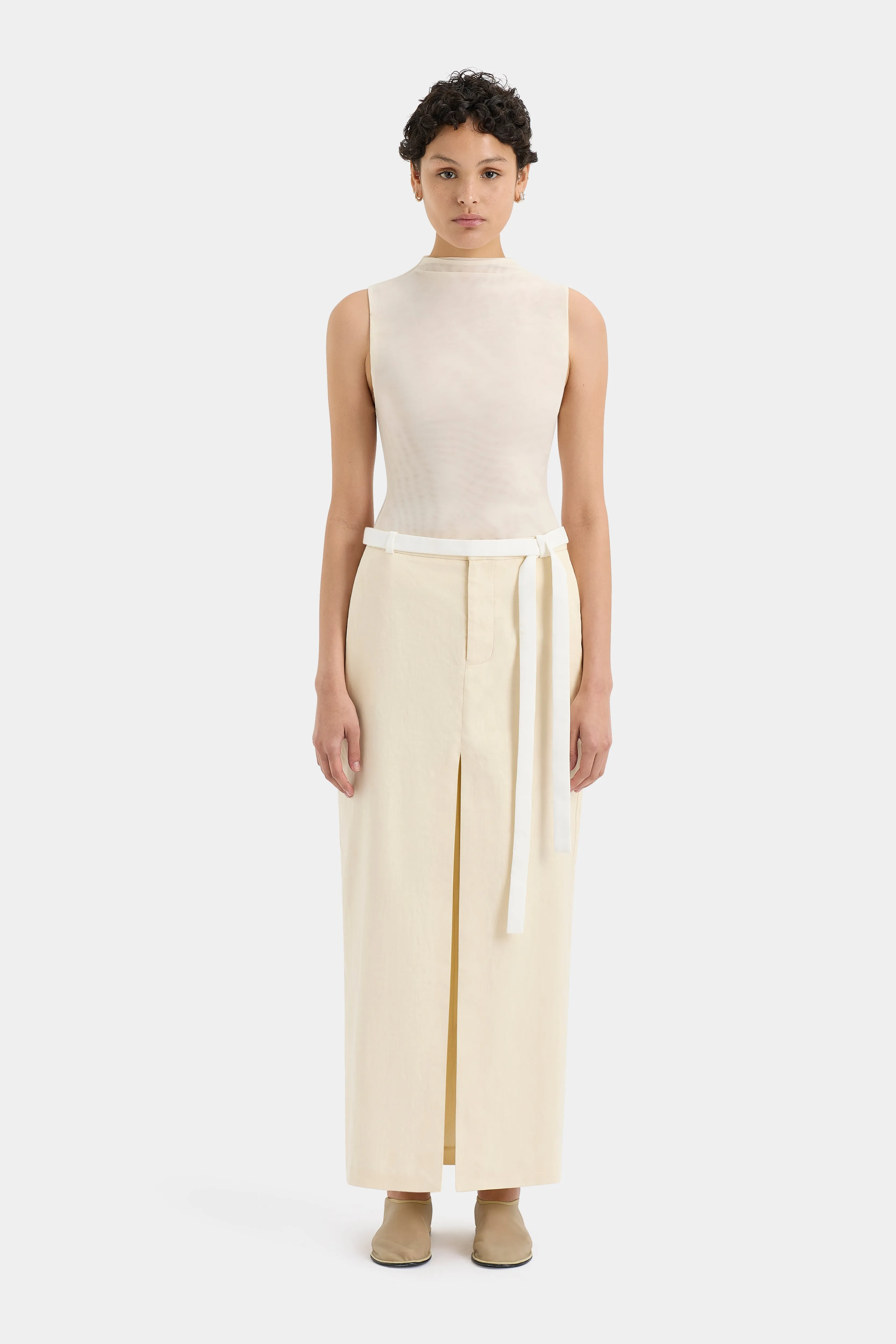 Dune Midi Skirt sold by SIR the label