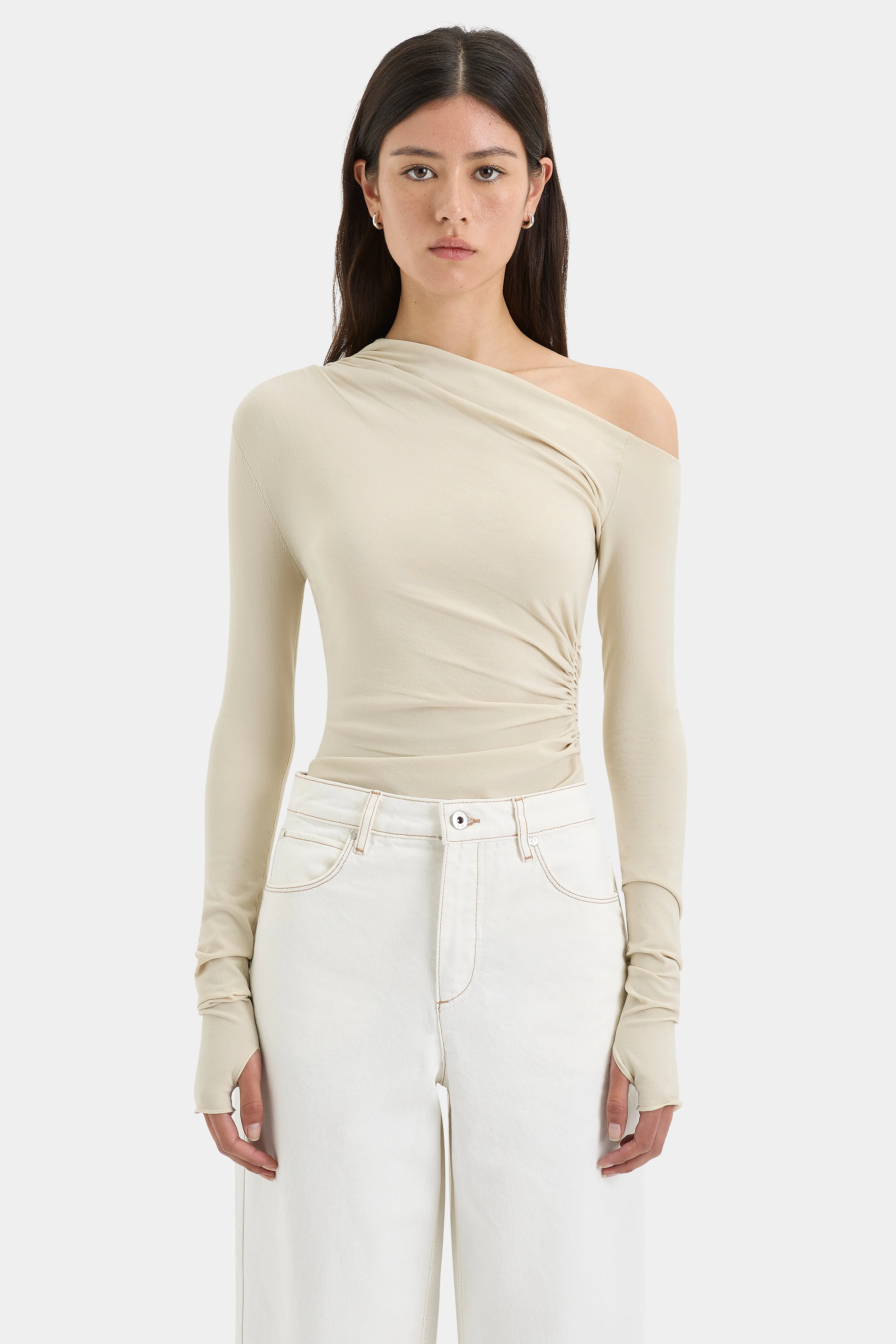 Lottie Gathered Top sold by SIR the label