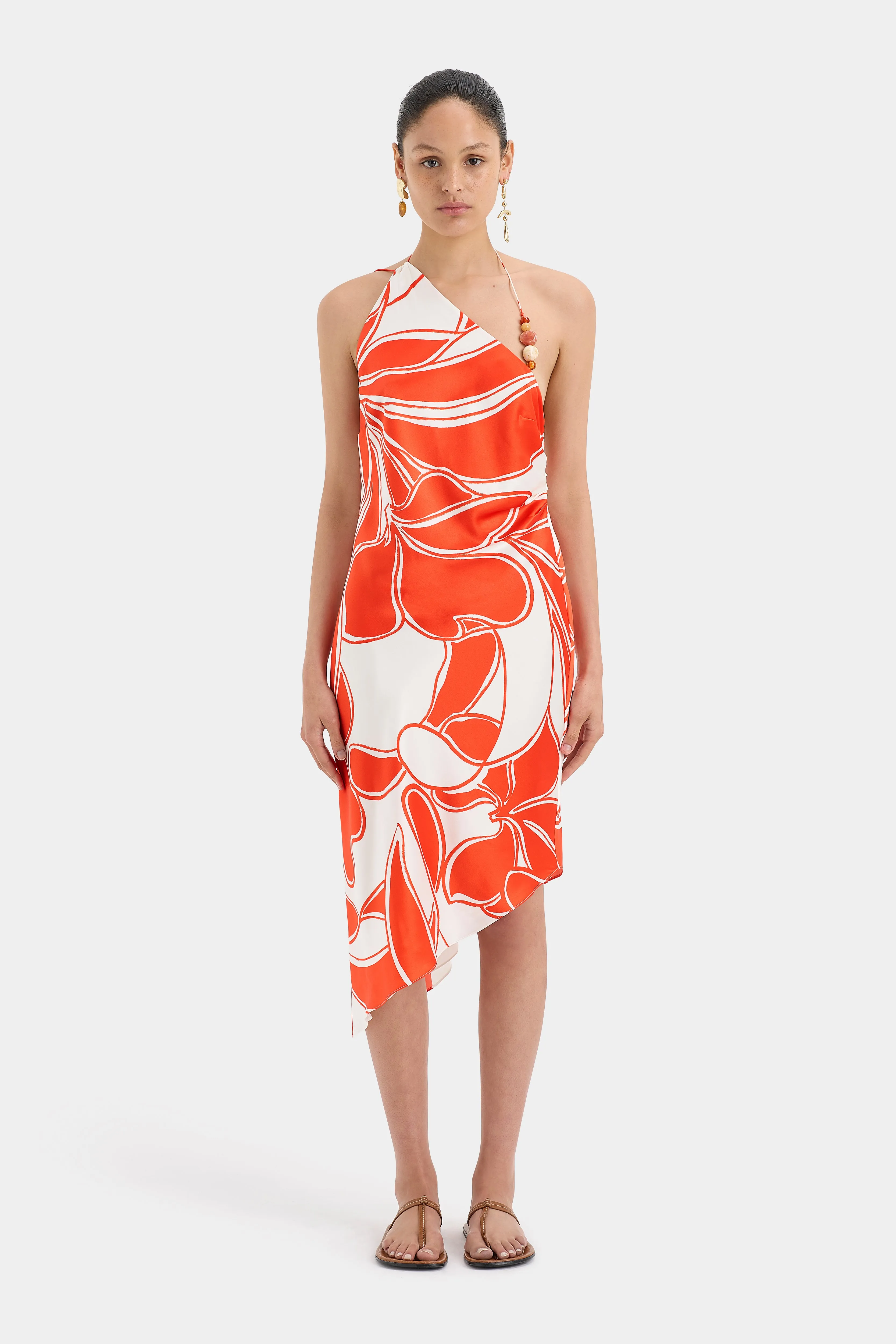 Ramona Asymmetric Bias Dress sold by SIR the label