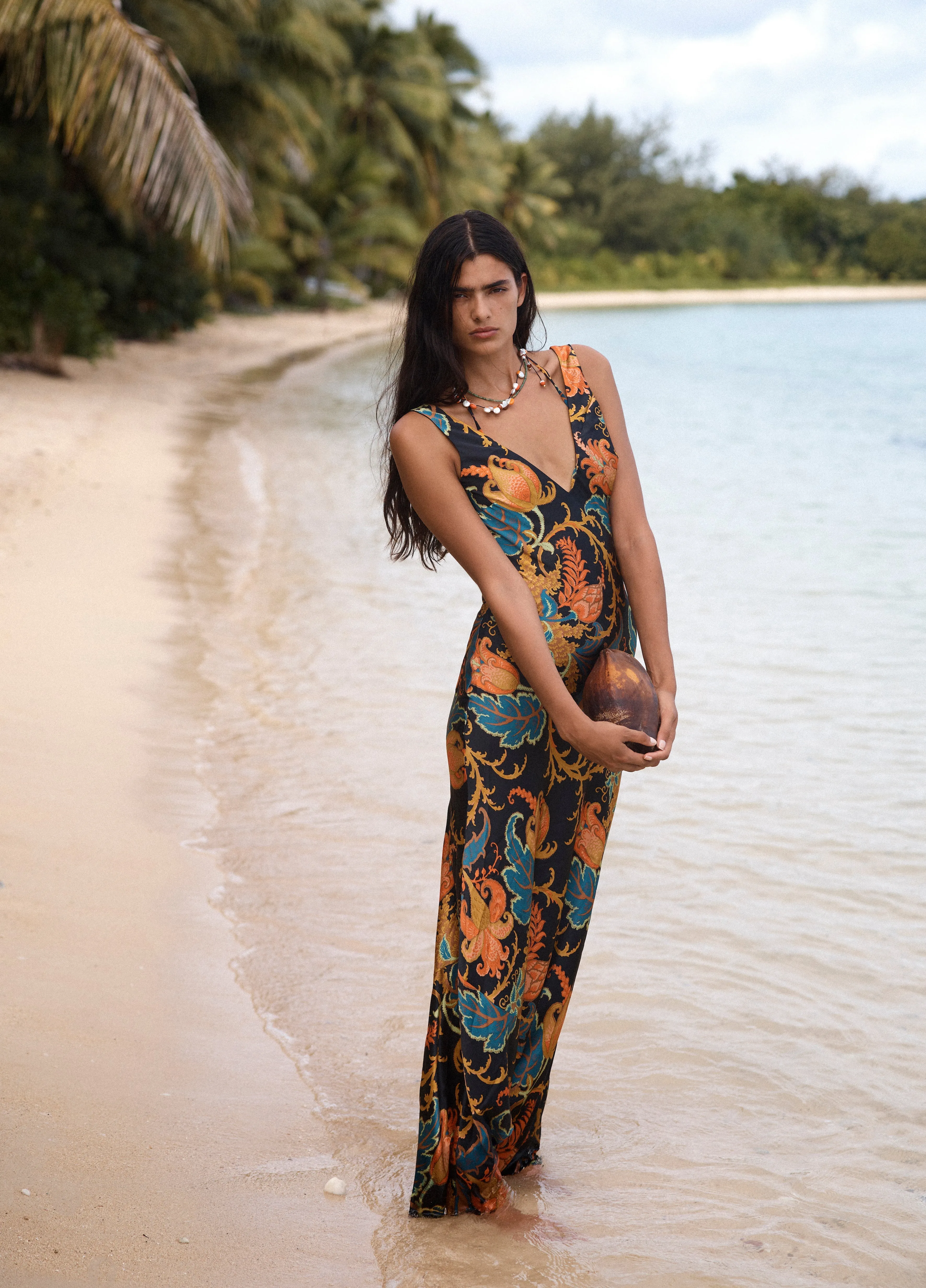 Artiste V Neck Slip Dress sold by SIR the label product image thumbnail 5