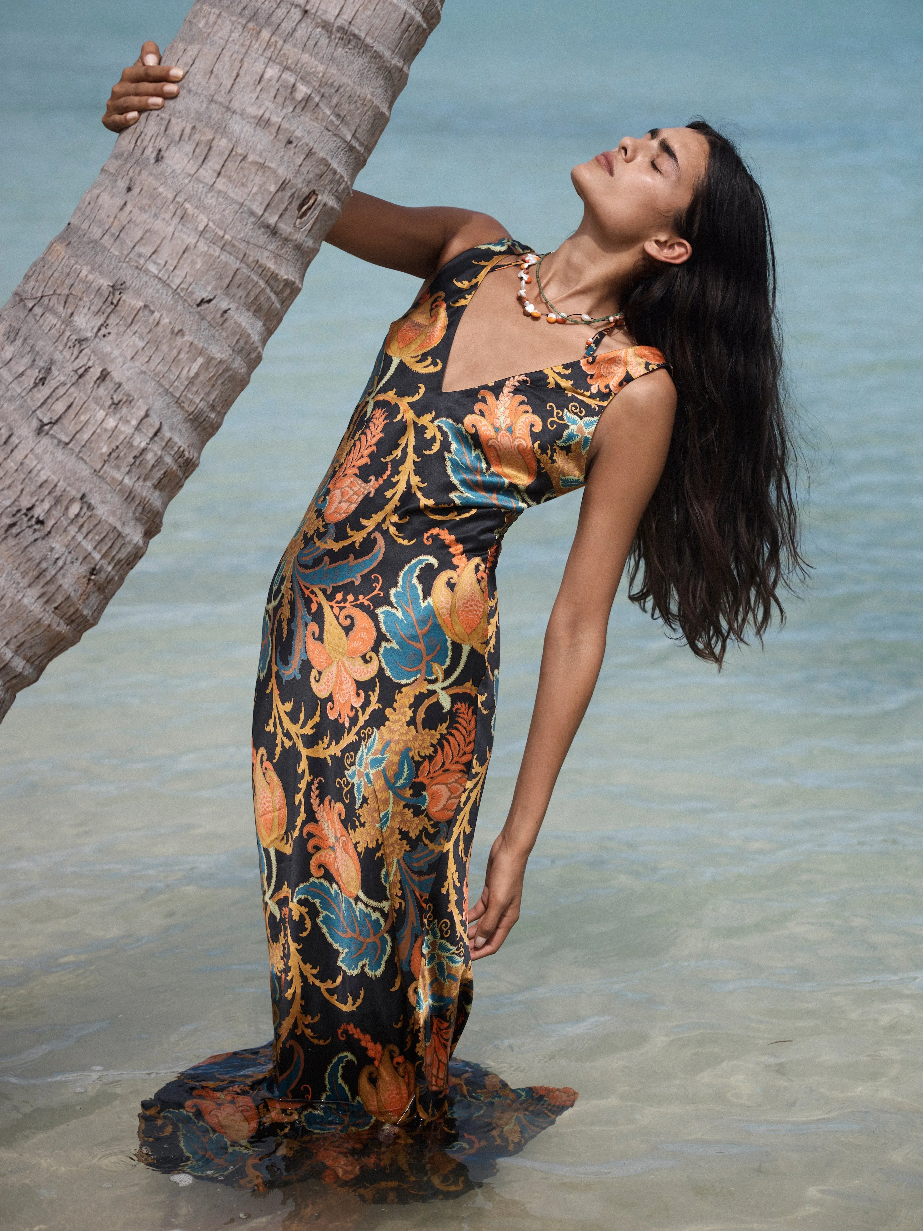 Artiste V Neck Slip Dress sold by SIR the label product image thumbnail 2