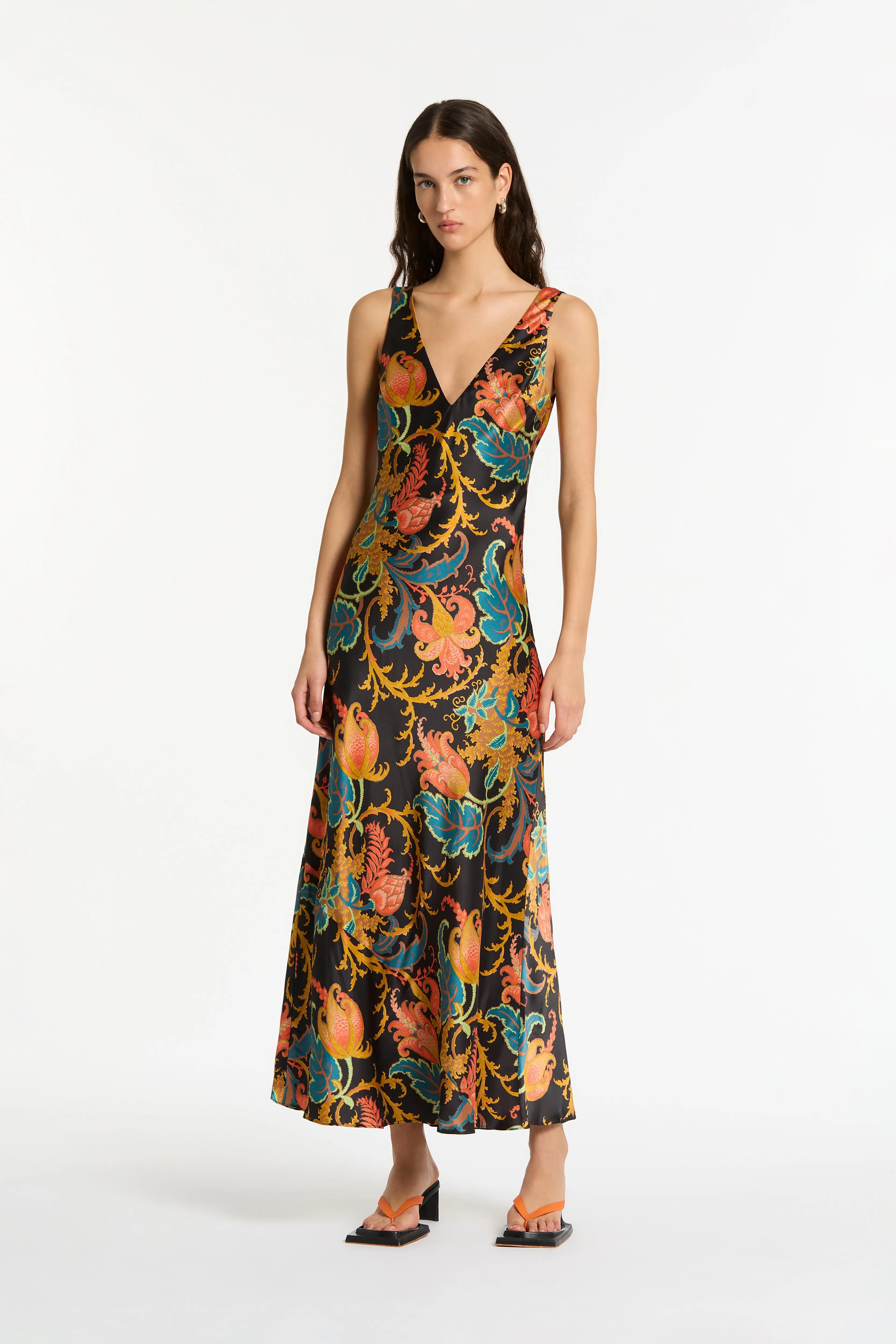 Artiste V Neck Slip Dress sold by SIR the label product image thumbnail 4