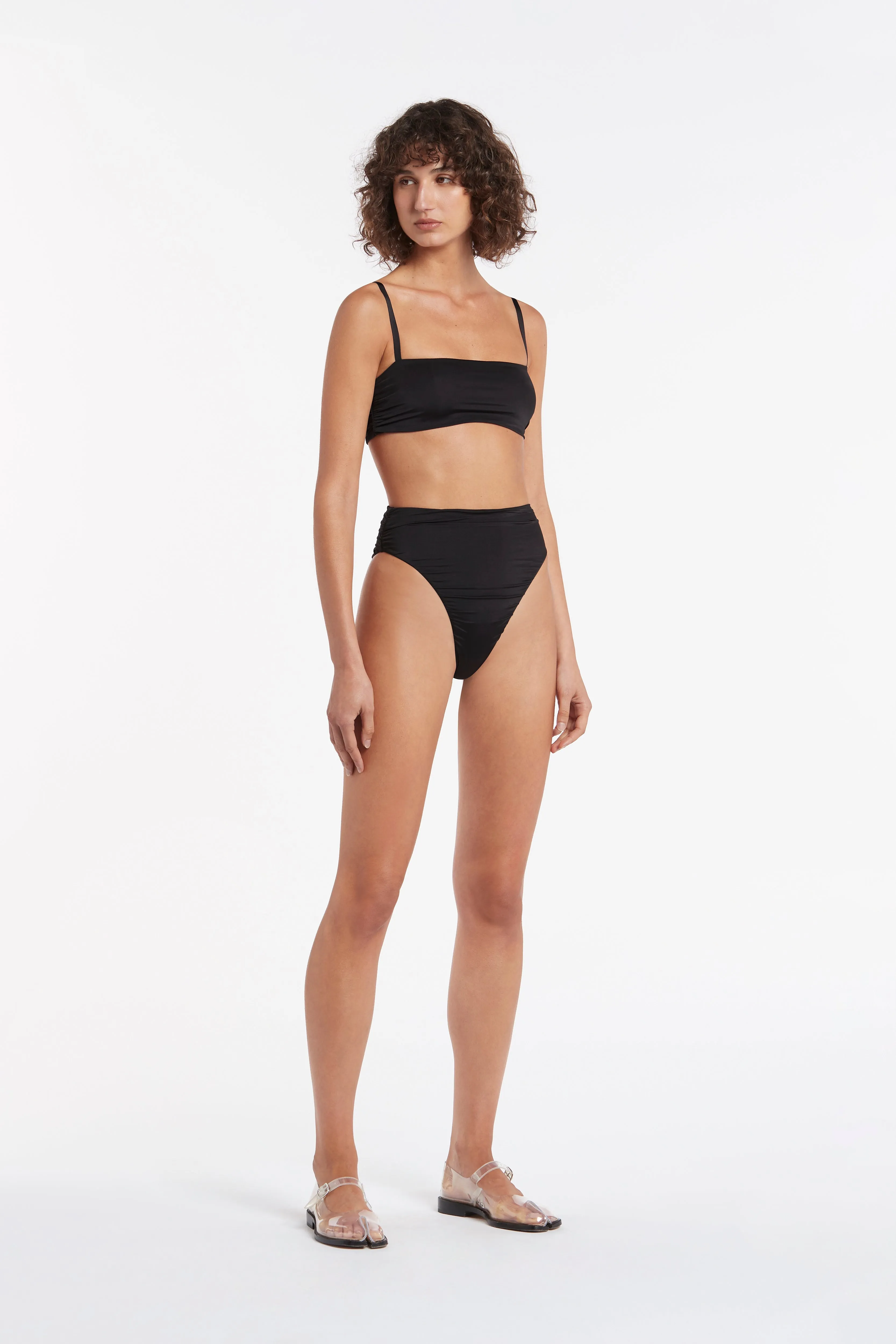 Eloi Ruched High Cut Brief sold by SIR the label product image thumbnail 5