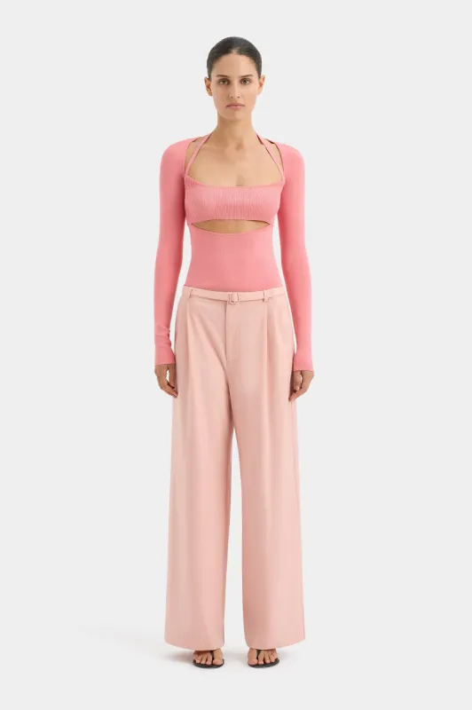 Lupita Halter Long Sleeve Top sold by SIR the label